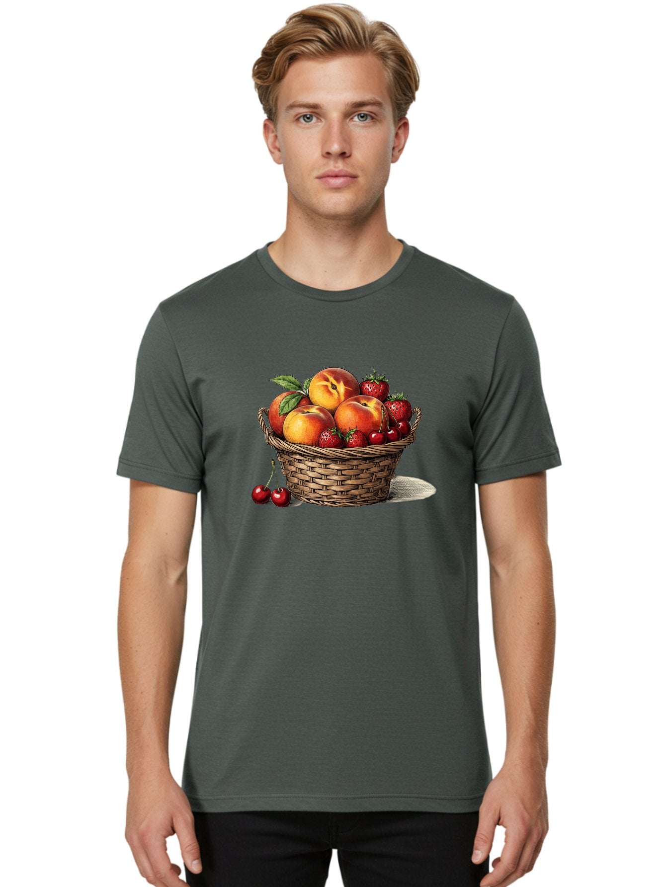 Fruit-Basket-26 Men'S Graphic Tee, 100% Cotton, Comfortable Casual Summer Wear, Machine Washable, Vintage Camera, Old Camera, Antique Camera, Black Camera, Classic Photography, Photography Equipment, Nostalgic Device, Film Camera, Camera Art Bai916 26