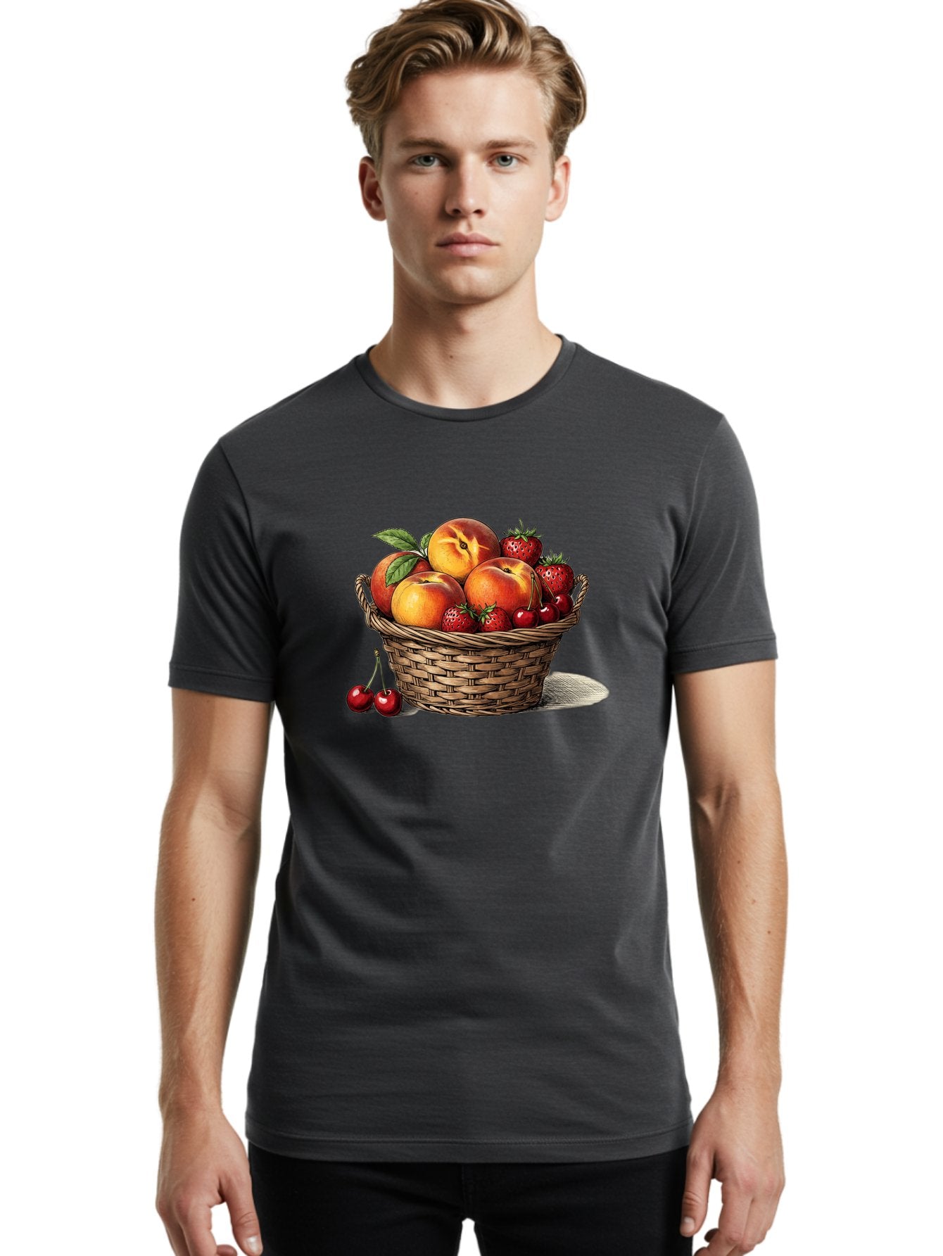 Fruit-Basket-26 Men'S Graphic Tee, 100% Cotton, Comfortable Casual Summer Wear, Machine Washable, Vintage Camera, Old Camera, Antique Camera, Black Camera, Classic Photography, Photography Equipment, Nostalgic Device, Film Camera, Camera Art Bai916 18