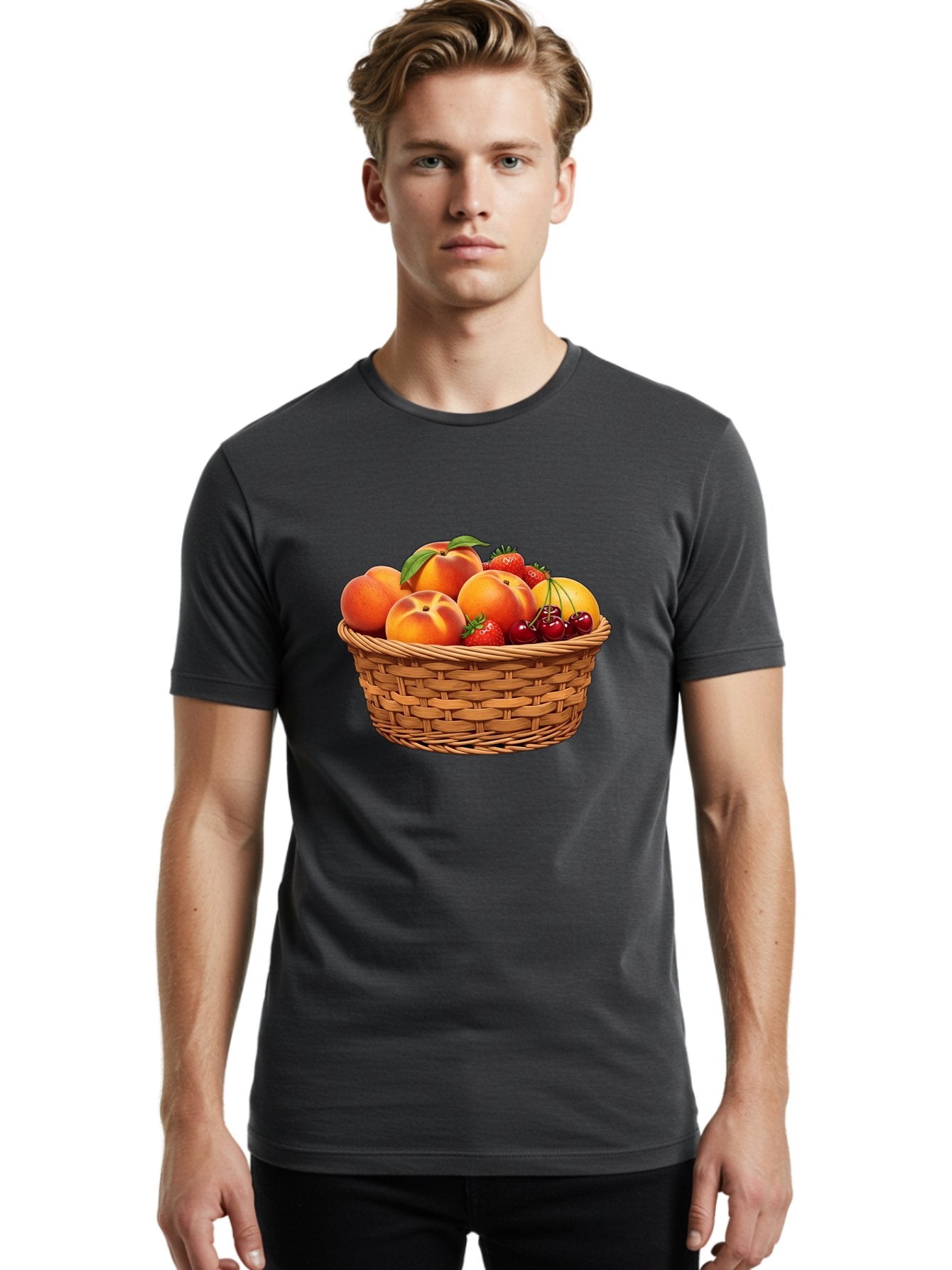 Fruit-Basket-29 Men'S Graphic Tee, 100% Cotton, Comfortable Casual Summer Wear, Machine Washable, Vintage Camera, Old Camera, Antique Camera, Black Camera, Classic Photography, Photography Equipment, Nostalgic Device, Film Camera, Camera Art Bai919 21