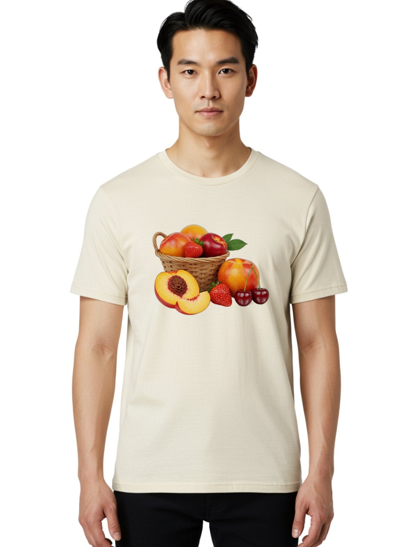 Fruit-Basket-30 Men'S Graphic Tee, 100% Cotton, Comfortable Casual Summer Wear, Machine Washable, Vintage Camera, Old Camera, Antique Camera, Black Camera, Classic Photography, Photography Equipment, Nostalgic Device, Film Camera, Camera Art Bai921 30
