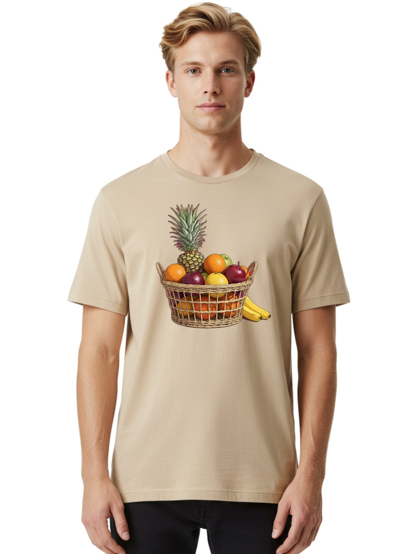 Fruit-Basket-5 Men'S Graphic Tee, 100% Cotton, Comfortable Casual Summer Wear, Machine Washable, Vintage Camera, Old Camera, Antique Camera, Black Camera, Classic Photography, Photography Equipment, Nostalgic Device, Film Camera, Camera Art Bai926 27