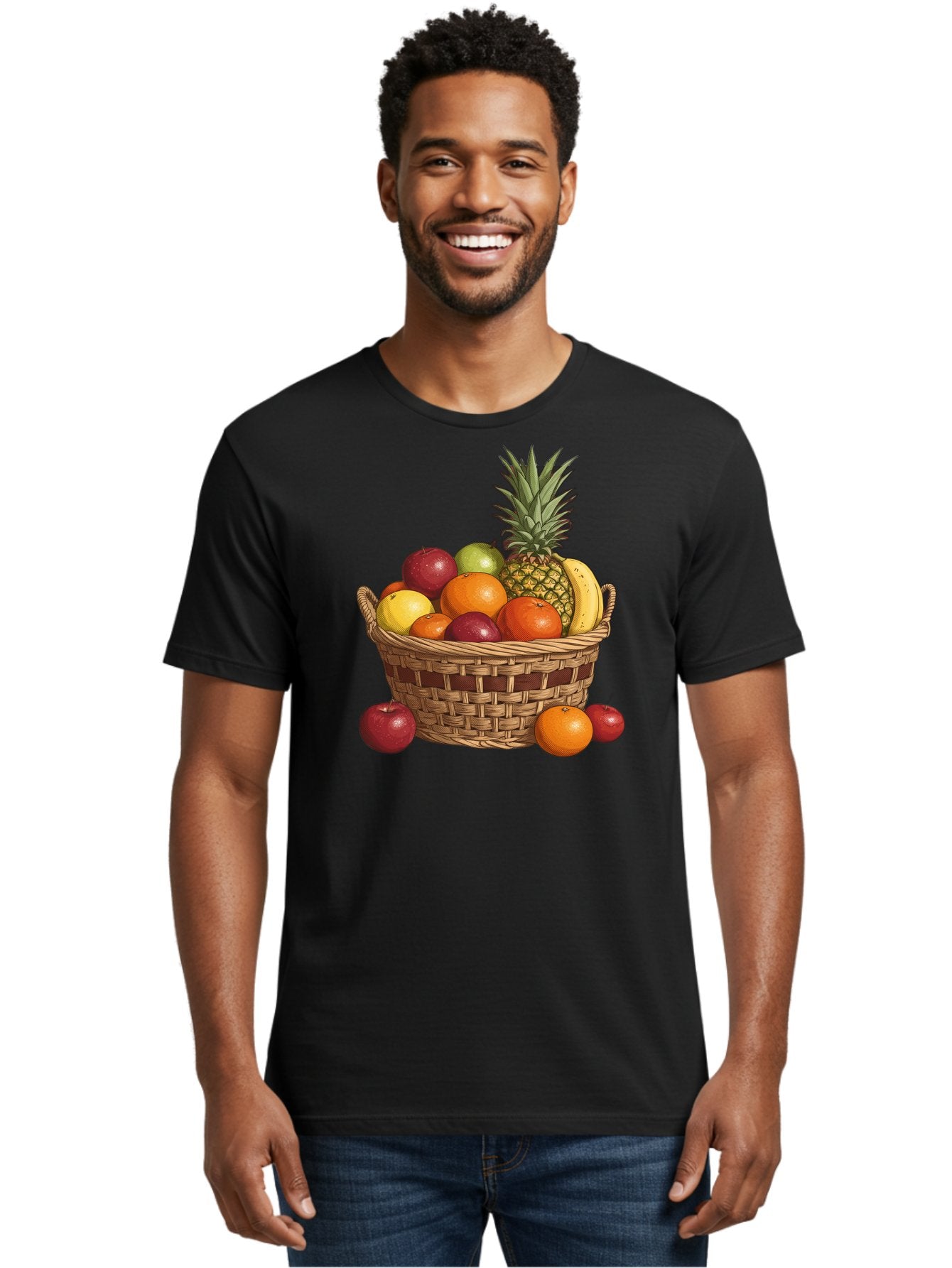 Fruit-Basket-6 Men'S Graphic Tee, 100% Cotton, Comfortable Casual Summer Wear, Machine Washable, Vintage Camera, Old Camera, Antique Camera, Black Camera, Classic Photography, Photography Equipment, Nostalgic Device, Film Camera, Camera Art Bai927 26