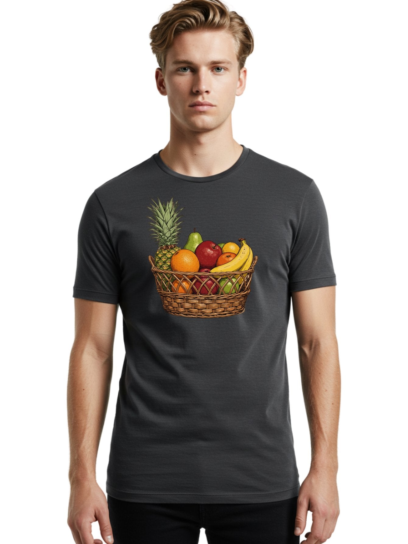 Fruit-Basket-8 Men'S Graphic Tee, 100% Cotton, Comfortable Casual Summer Wear, Machine Washable, Vintage Camera, Old Camera, Antique Camera, Black Camera, Classic Photography, Photography Equipment, Nostalgic Device, Film Camera, Camera Art Bai929 20