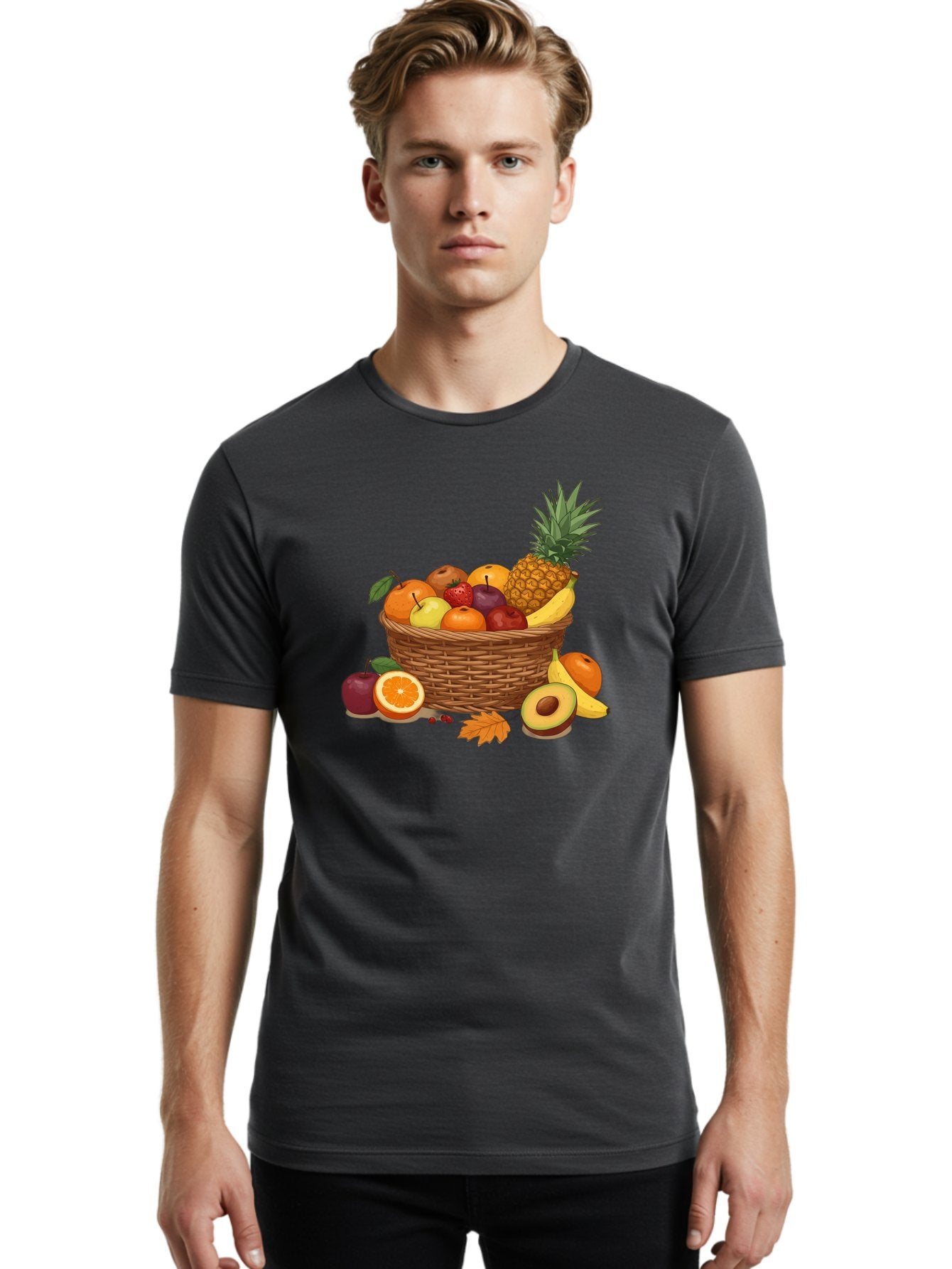 Fruit-Basket-9 Men'S Graphic Tee, 100% Cotton, Comfortable Casual Summer Wear, Machine Washable, Vintage Camera, Old Camera, Antique Camera, Black Camera, Classic Photography, Photography Equipment, Nostalgic Device, Film Camera, Camera Art Bai930 26