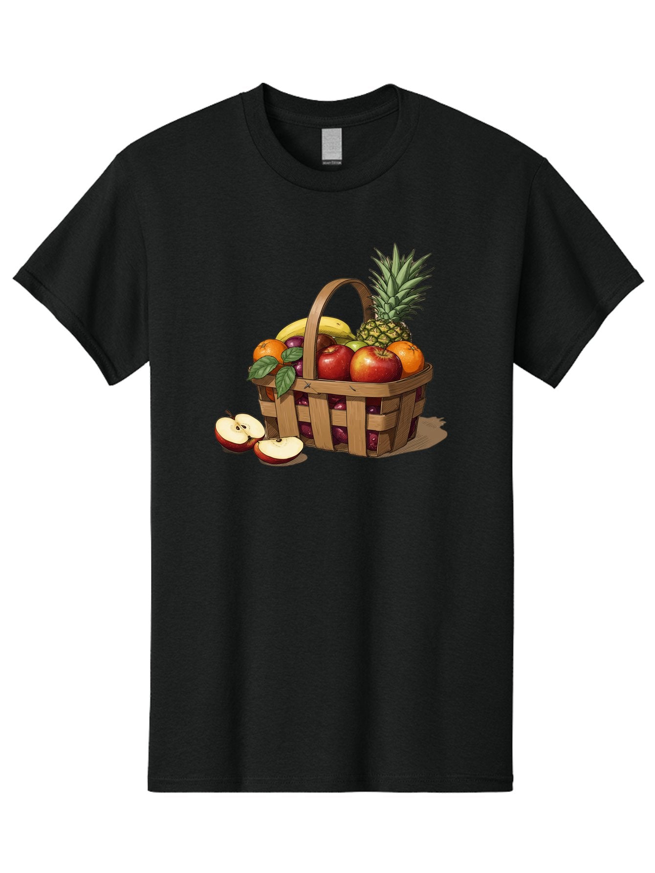 Fruit-Wicker-Basket Men'S Graphic Tee, 100% Cotton, Comfortable Casual Summer Wear, Machine Washable, Vintage Camera, Old Camera, Antique Camera, Black Camera, Classic Photography, Photography Equipment, Nostalgic Device, Film Camera, Bai935 8