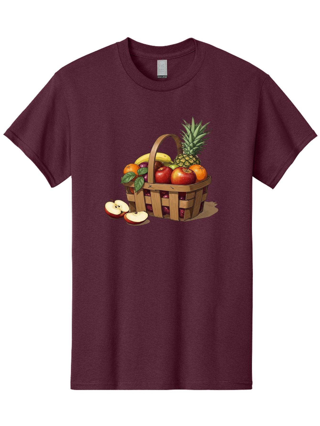 Fruit-Wicker-Basket Men'S Graphic Tee, 100% Cotton, Comfortable Casual Summer Wear, Machine Washable, Vintage Camera, Old Camera, Antique Camera, Black Camera, Classic Photography, Photography Equipment, Nostalgic Device, Film Camera, Bai935