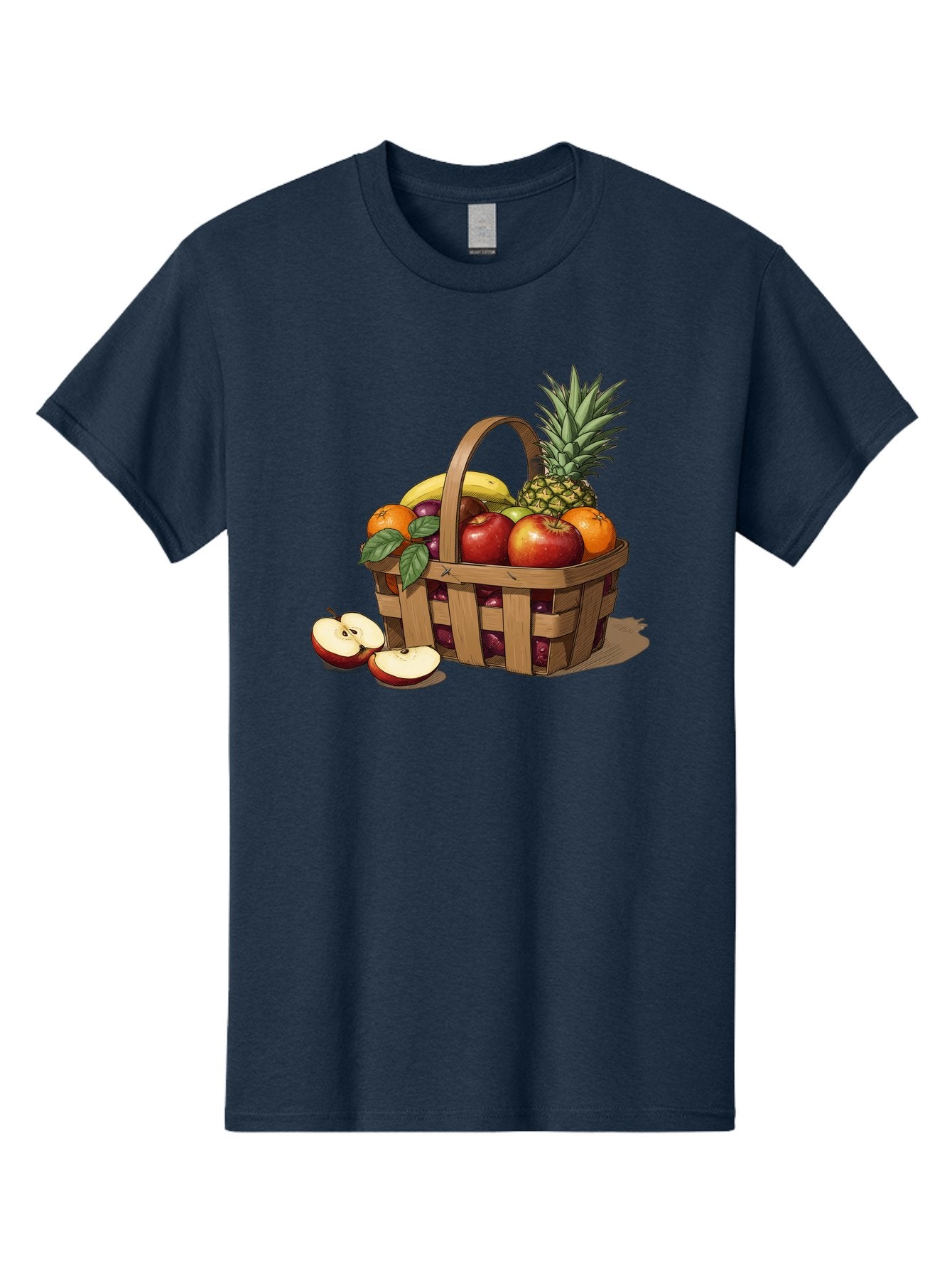 Fruit-Wicker-Basket Men'S Graphic Tee, 100% Cotton, Comfortable Casual Summer Wear, Machine Washable, Vintage Camera, Old Camera, Antique Camera, Black Camera, Classic Photography, Photography Equipment, Nostalgic Device, Film Camera, Bai935 3