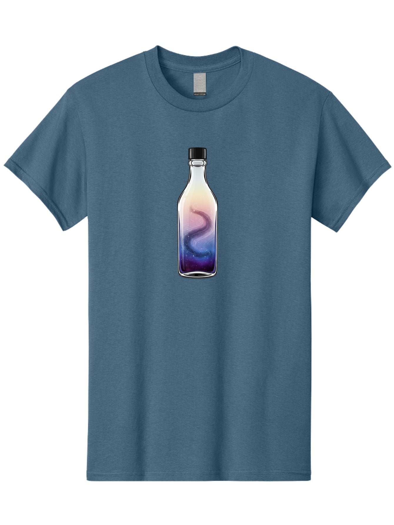 Galaxy-Bottle-16 Men'S Graphic Tee, 100% Cotton, Comfortable Casual Summer Wear, Machine Washable, Vintage Camera, Old Camera, Antique Camera, Black Camera, Classic Photography, Photography Equipment, Nostalgic Device, Film Camera, Camera Art Bai946