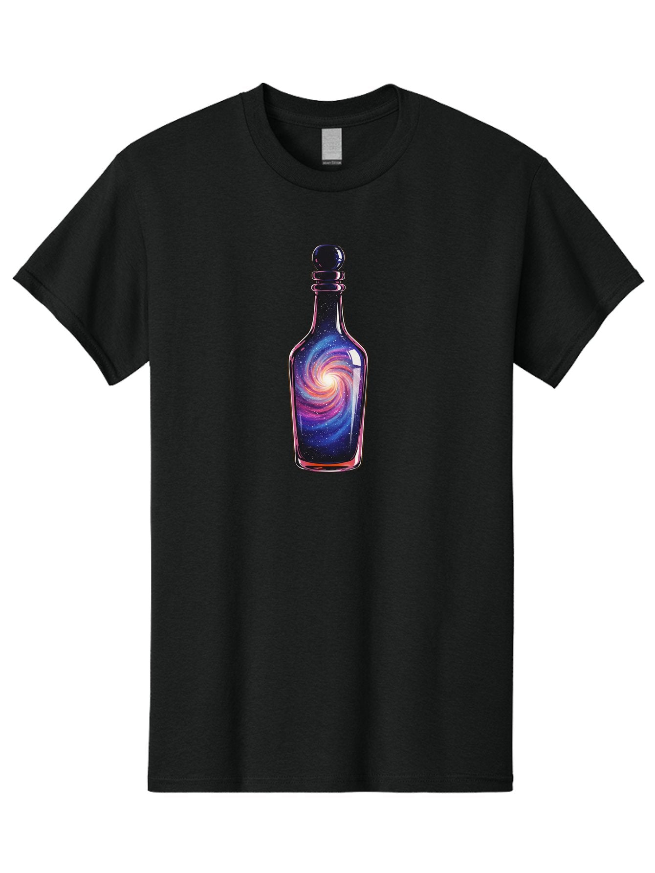 Galaxy-Bottle-20 Men'S Graphic Tee, 100% Cotton, Comfortable Casual Summer Wear, Machine Washable, Vintage Camera, Old Camera, Antique Camera, Black Camera, Classic Photography, Photography Equipment, Nostalgic Device, Film Camera, Camera Art Bai951