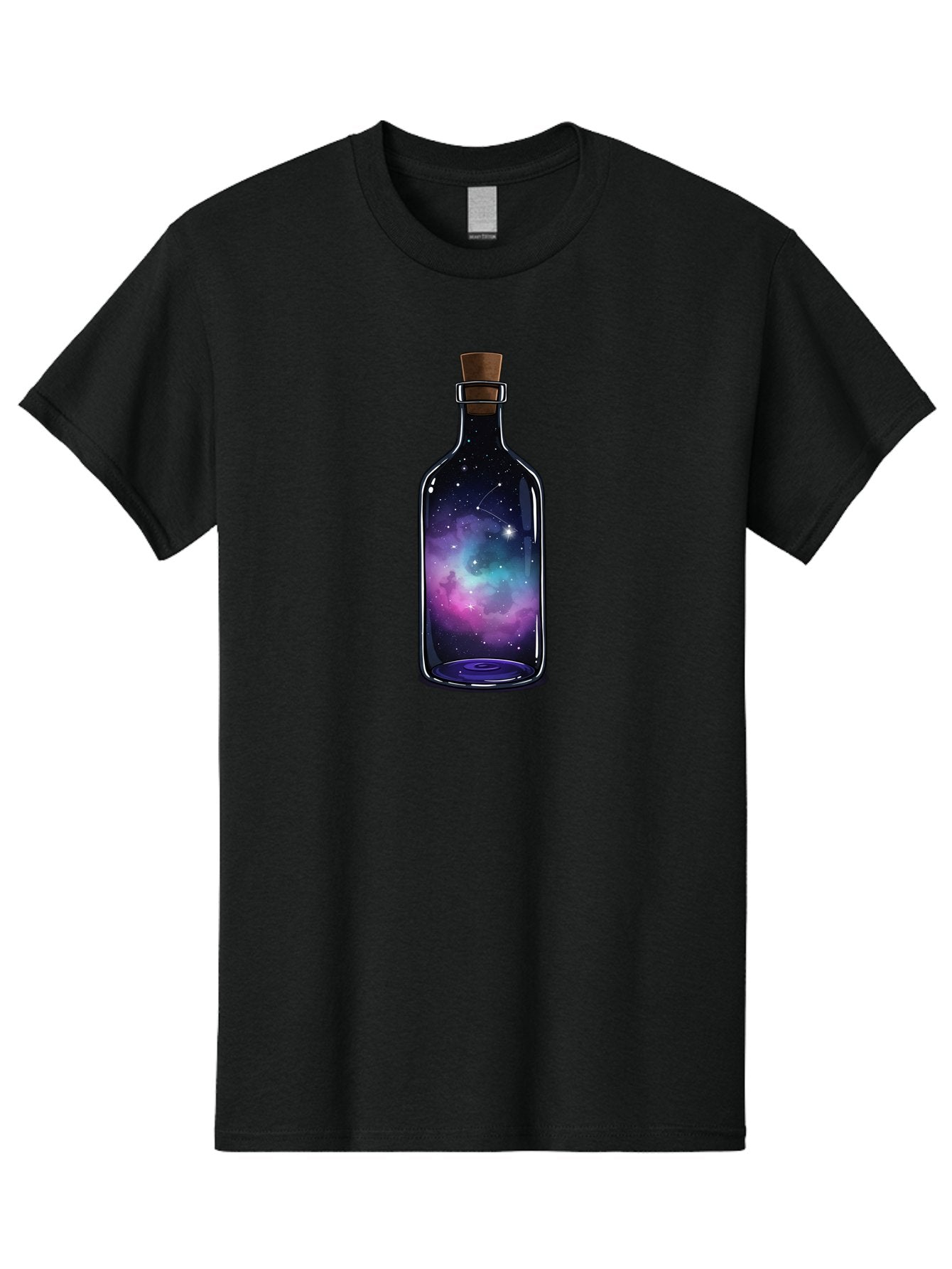 Galaxy-Bottle-3 Men'S Graphic Tee, 100% Cotton, Comfortable Casual Summer Wear, Machine Washable, Vintage Camera, Old Camera, Antique Camera, Black Camera, Classic Photography, Photography Equipment, Nostalgic Device, Film Camera, Camera Art Bai953 8