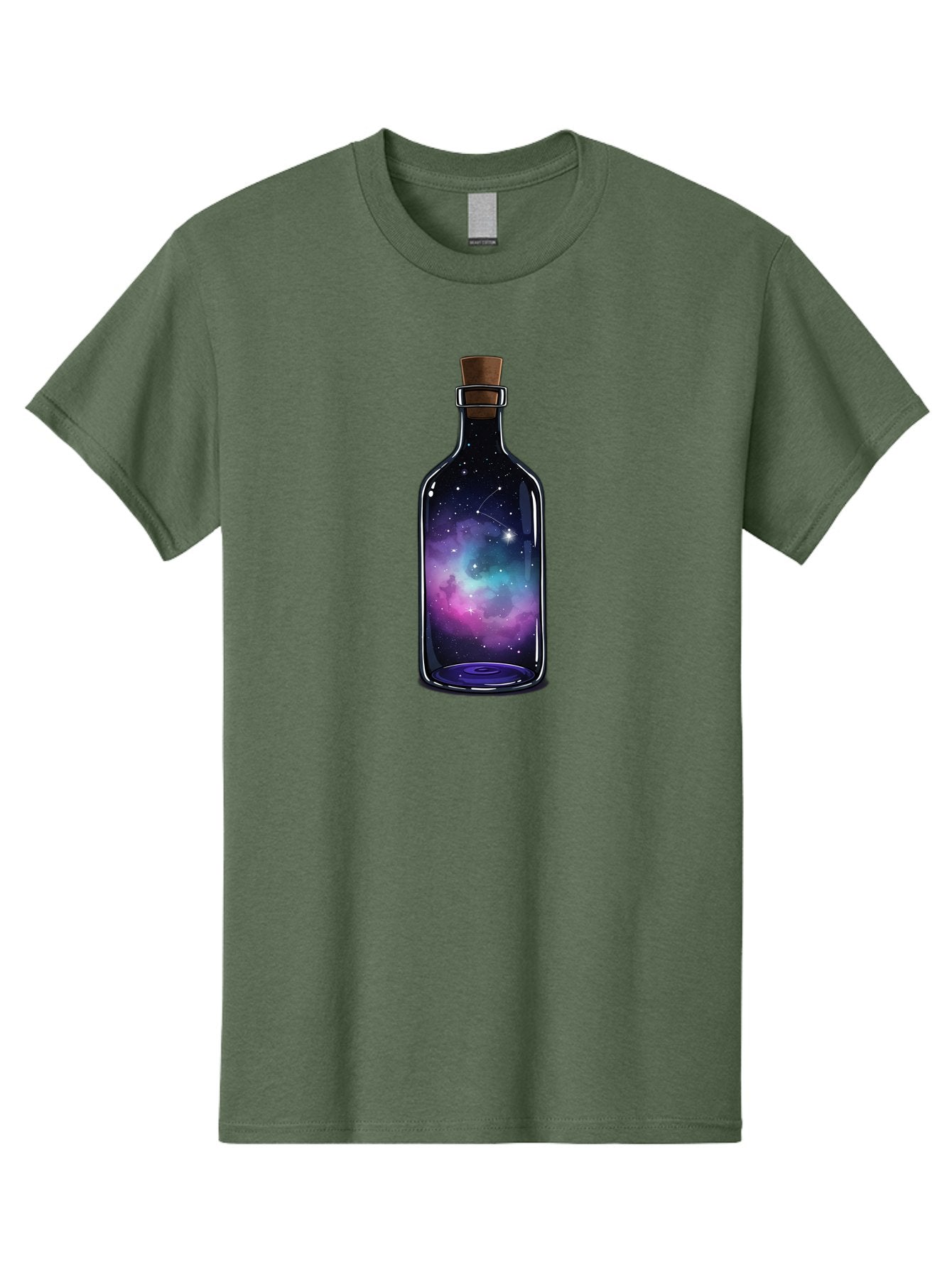 Galaxy-Bottle-3 Men'S Graphic Tee, 100% Cotton, Comfortable Casual Summer Wear, Machine Washable, Vintage Camera, Old Camera, Antique Camera, Black Camera, Classic Photography, Photography Equipment, Nostalgic Device, Film Camera, Camera Art Bai953
