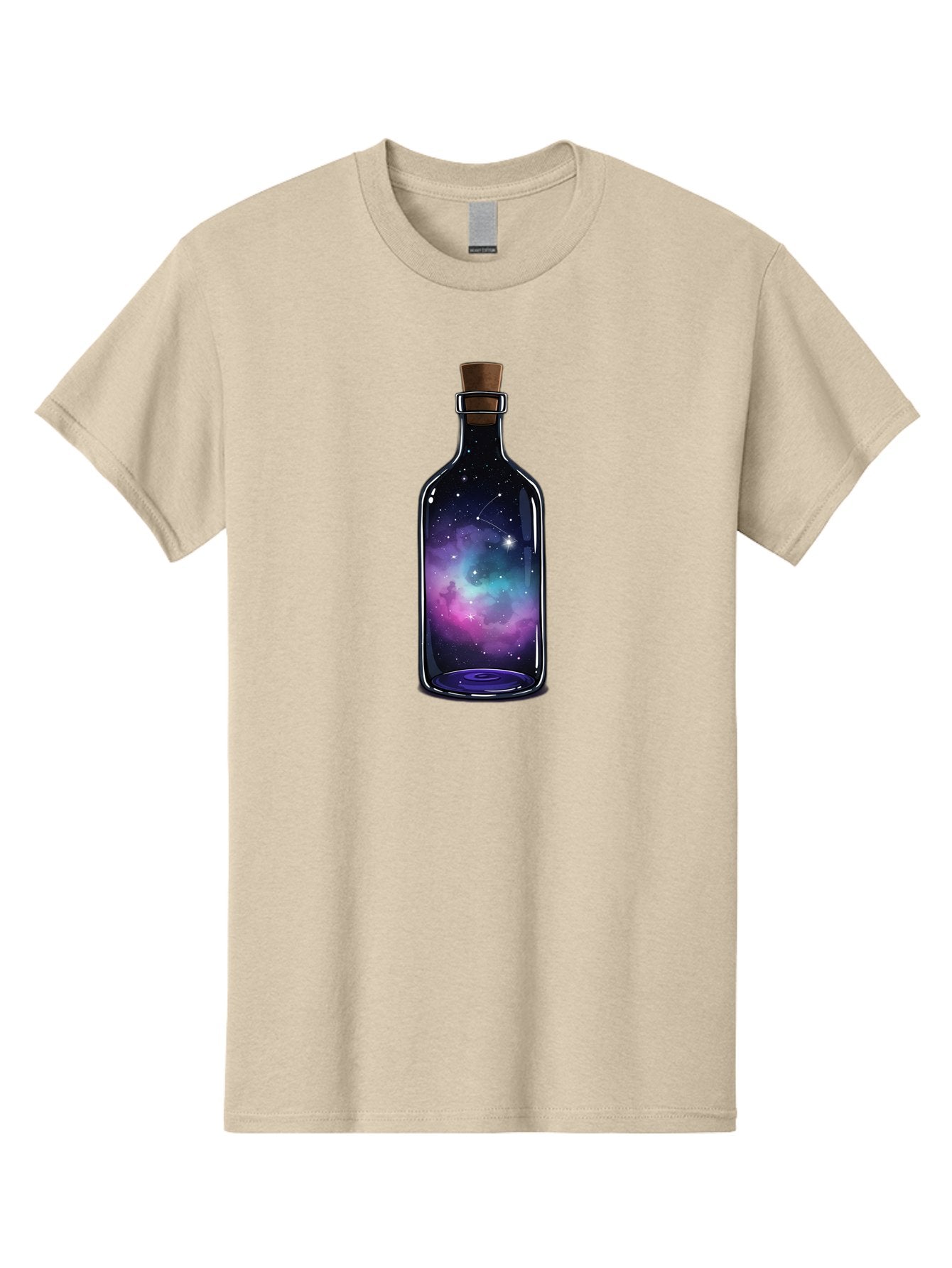 Galaxy-Bottle-3 Men'S Graphic Tee, 100% Cotton, Comfortable Casual Summer Wear, Machine Washable, Vintage Camera, Old Camera, Antique Camera, Black Camera, Classic Photography, Photography Equipment, Nostalgic Device, Film Camera, Camera Art Bai953