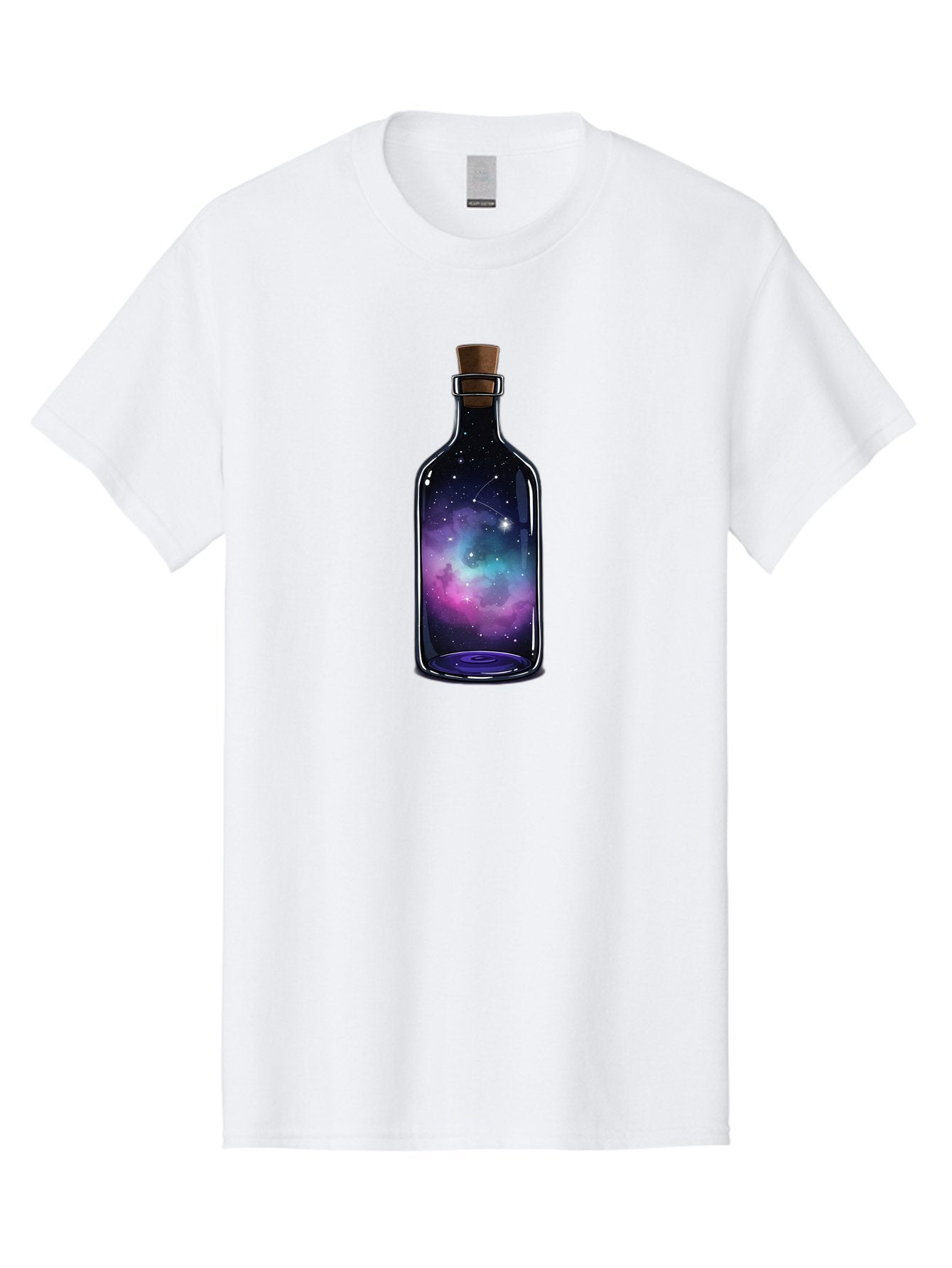 Galaxy-Bottle-3 Men'S Graphic Tee, 100% Cotton, Comfortable Casual Summer Wear, Machine Washable, Vintage Camera, Old Camera, Antique Camera, Black Camera, Classic Photography, Photography Equipment, Nostalgic Device, Film Camera, Camera Art Bai953 3