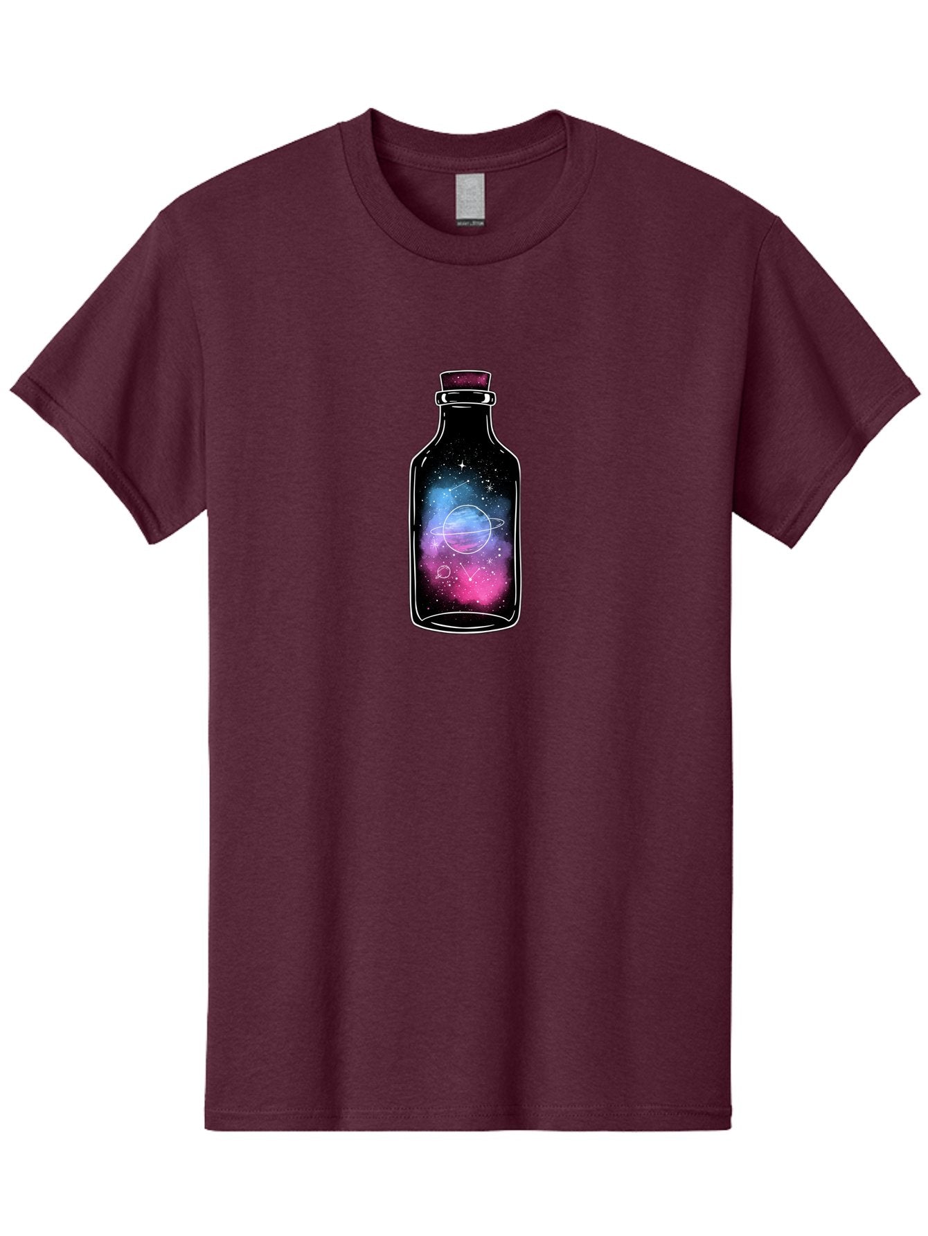 Galaxy-Bottle-4 Men'S Graphic Tee, 100% Cotton, Comfortable Casual Summer Wear, Machine Washable, Vintage Camera, Old Camera, Antique Camera, Black Camera, Classic Photography, Photography Equipment, Nostalgic Device, Film Camera, Camera Art Bai954 6