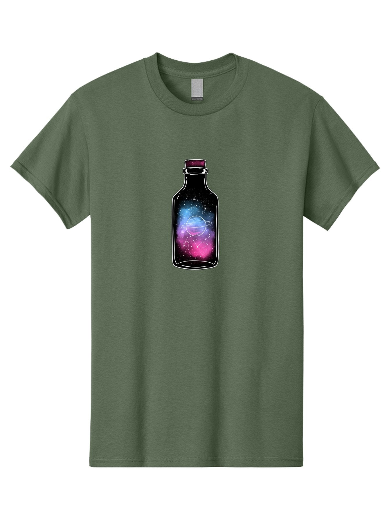 Galaxy-Bottle-4 Men'S Graphic Tee, 100% Cotton, Comfortable Casual Summer Wear, Machine Washable, Vintage Camera, Old Camera, Antique Camera, Black Camera, Classic Photography, Photography Equipment, Nostalgic Device, Film Camera, Camera Art Bai954 15
