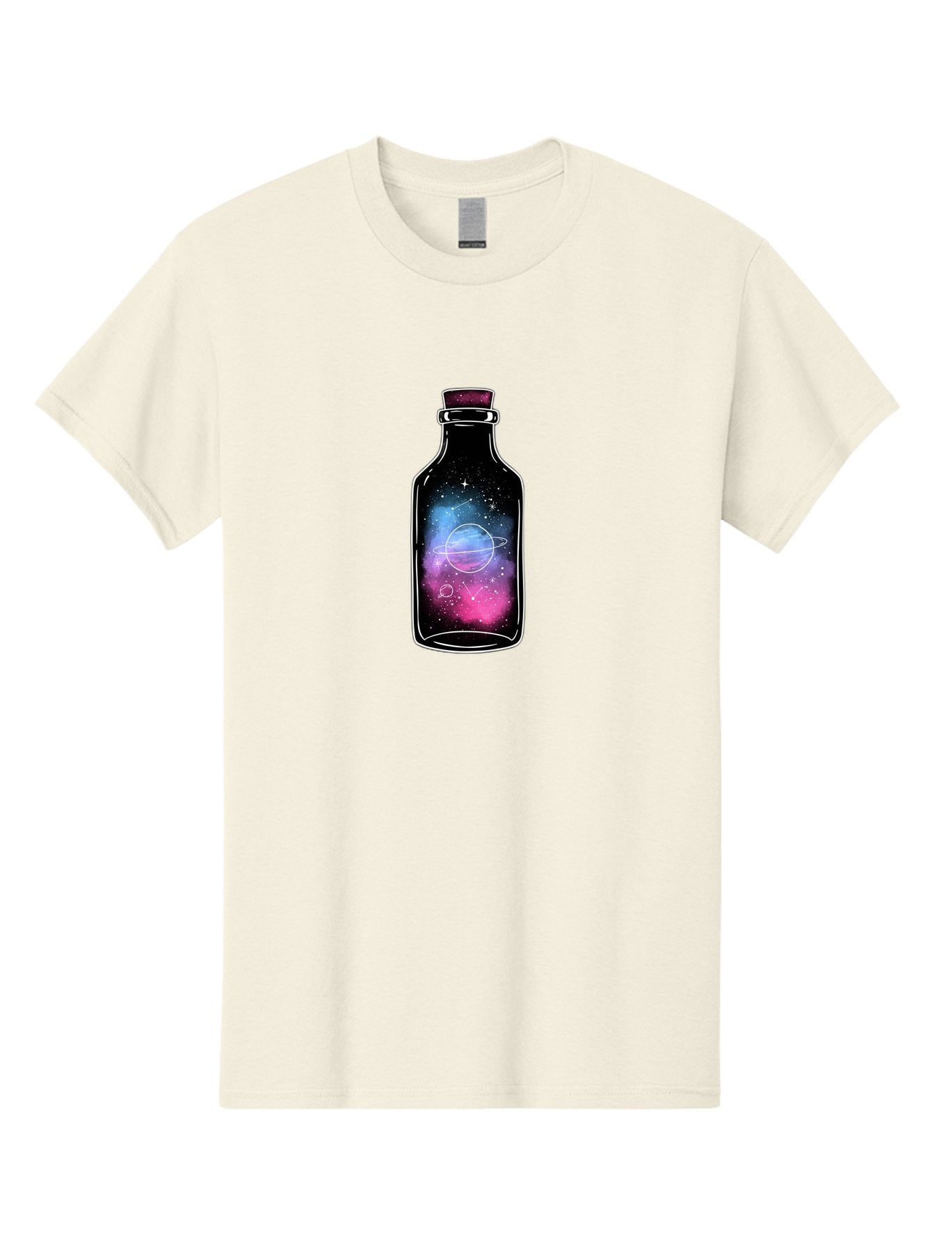 Galaxy-Bottle-4 Men'S Graphic Tee, 100% Cotton, Comfortable Casual Summer Wear, Machine Washable, Vintage Camera, Old Camera, Antique Camera, Black Camera, Classic Photography, Photography Equipment, Nostalgic Device, Film Camera, Camera Art Bai954 4