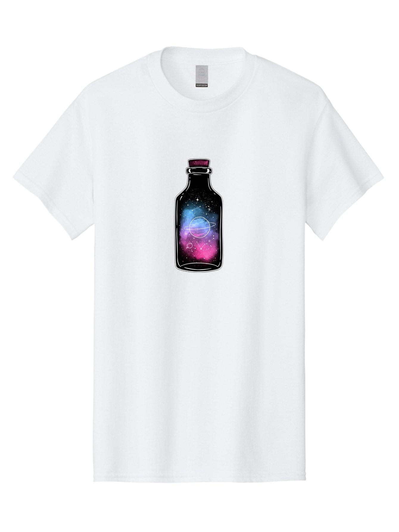 Galaxy-Bottle-4 Men'S Graphic Tee, 100% Cotton, Comfortable Casual Summer Wear, Machine Washable, Vintage Camera, Old Camera, Antique Camera, Black Camera, Classic Photography, Photography Equipment, Nostalgic Device, Film Camera, Camera Art Bai954 12