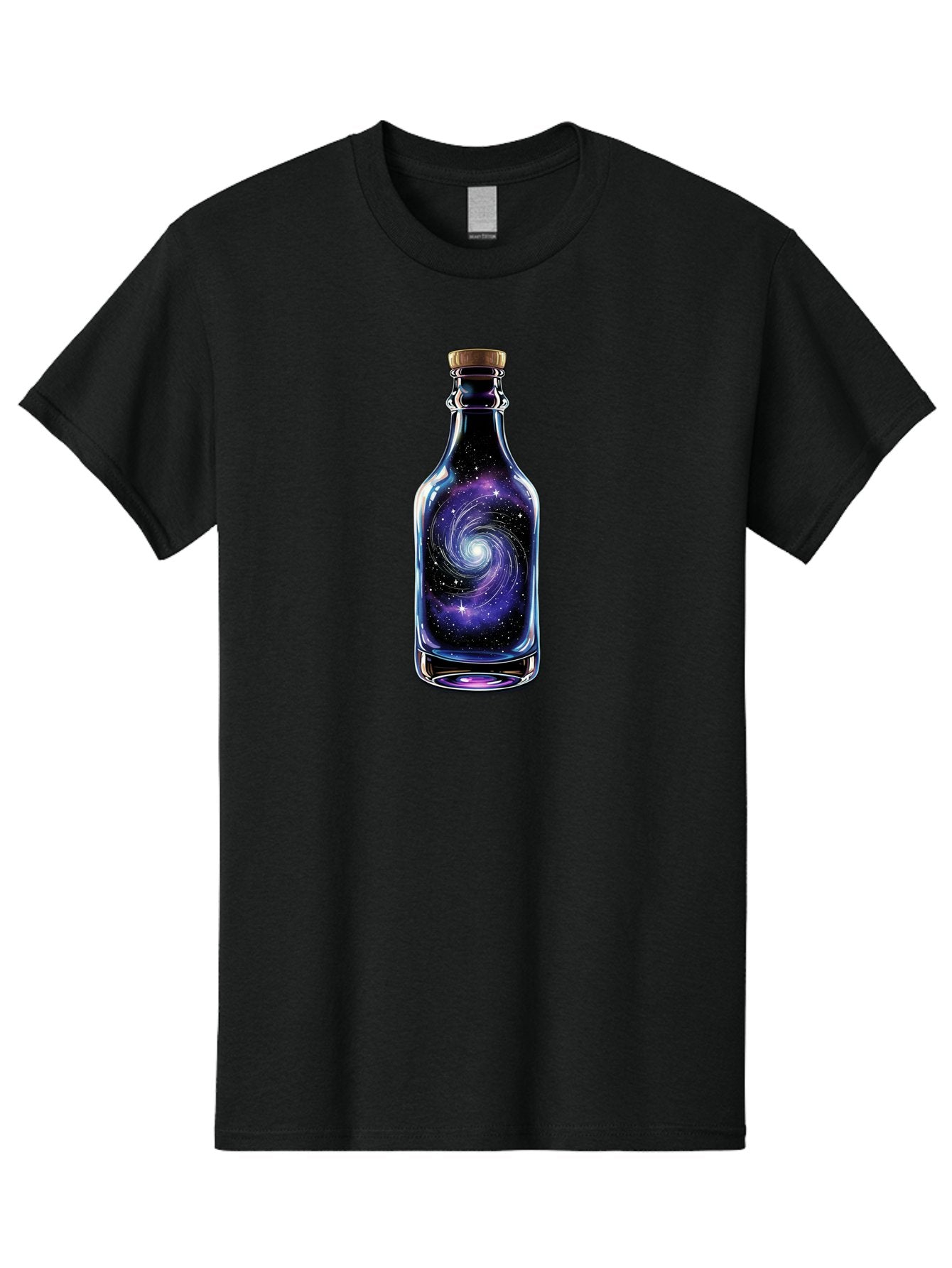 Galaxy-Bottle-6 Men'S Graphic Tee, 100% Cotton, Comfortable Casual Summer Wear, Machine Washable, Vintage Camera, Old Camera, Antique Camera, Black Camera, Classic Photography, Photography Equipment, Nostalgic Device, Film Camera, Camera Art Bai956 13