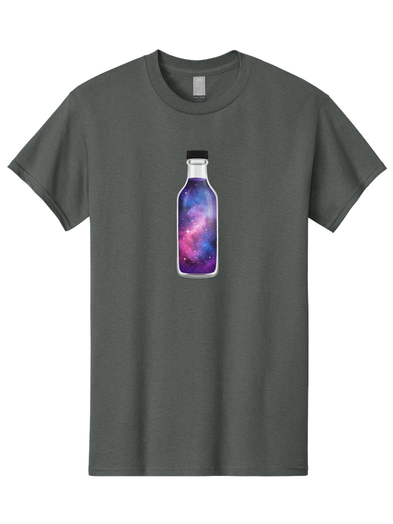 Galaxy-Bottle-7 Men'S Graphic Tee, 100% Cotton, Comfortable Casual Summer Wear, Machine Washable, Vintage Camera, Old Camera, Antique Camera, Black Camera, Classic Photography, Photography Equipment, Nostalgic Device, Film Camera, Camera Art Bai957