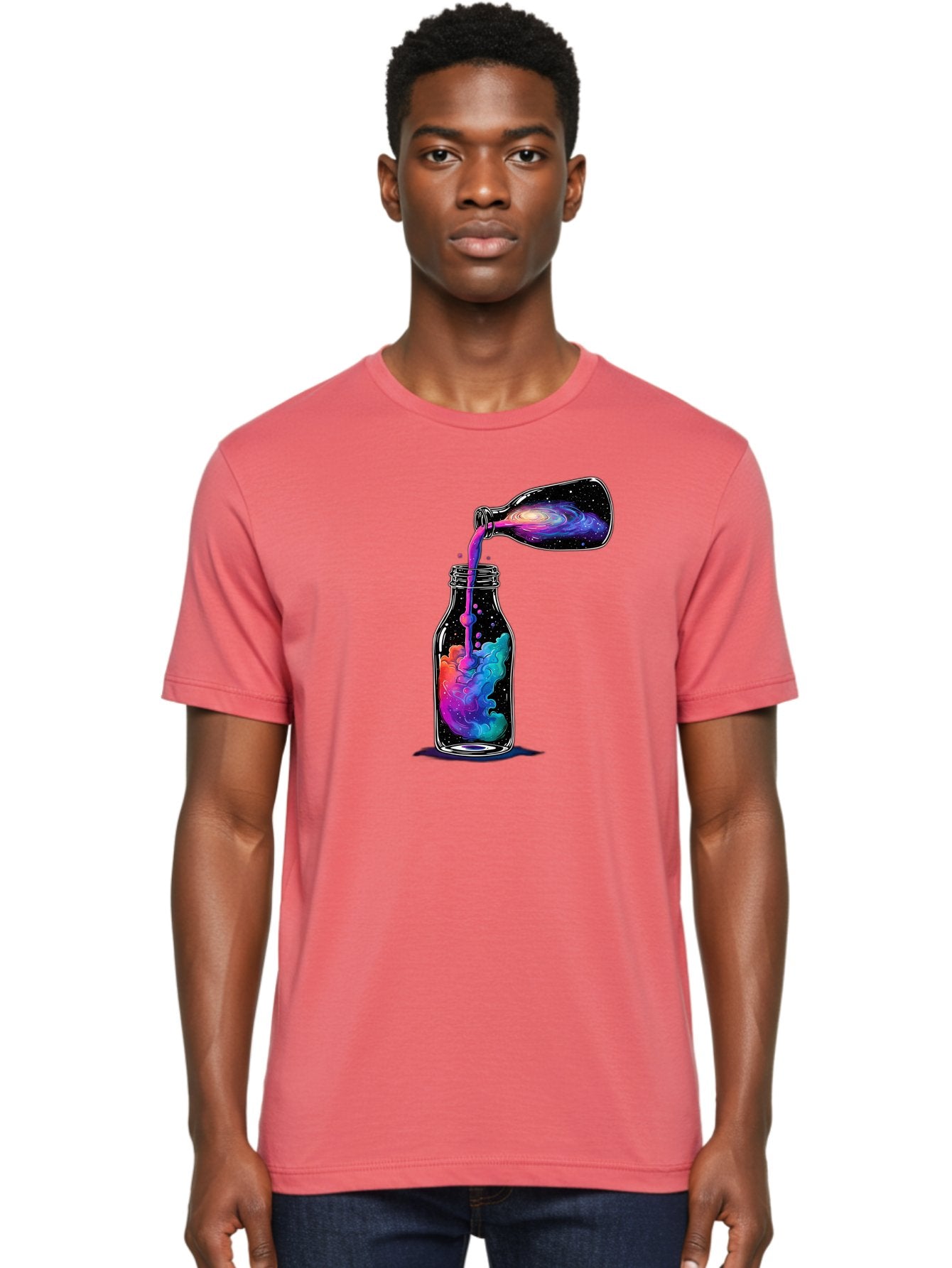 Galaxy-In-A-Bottle-14 Men'S Graphic Tee, 100% Cotton, Comfortable Casual Summer Wear, Machine Washable, Vintage Camera, Old Camera, Antique Camera, Black Camera, Classic Photography, Photography Equipment, Nostalgic Device, Film Camera, Bai968 21