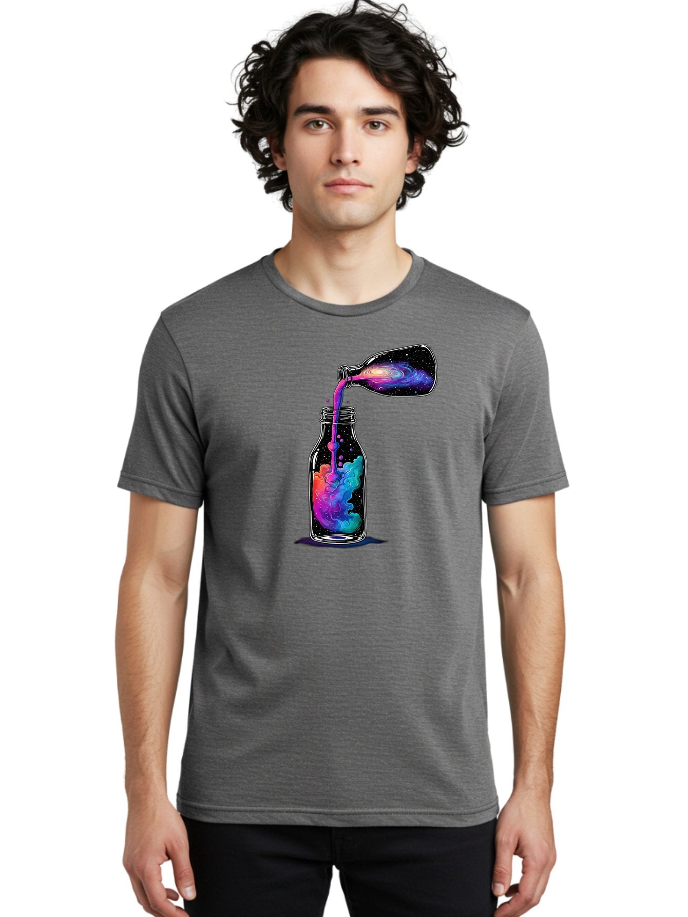 Galaxy-In-A-Bottle-14 Men'S Graphic Tee, 100% Cotton, Comfortable Casual Summer Wear, Machine Washable, Vintage Camera, Old Camera, Antique Camera, Black Camera, Classic Photography, Photography Equipment, Nostalgic Device, Film Camera, Bai968 29