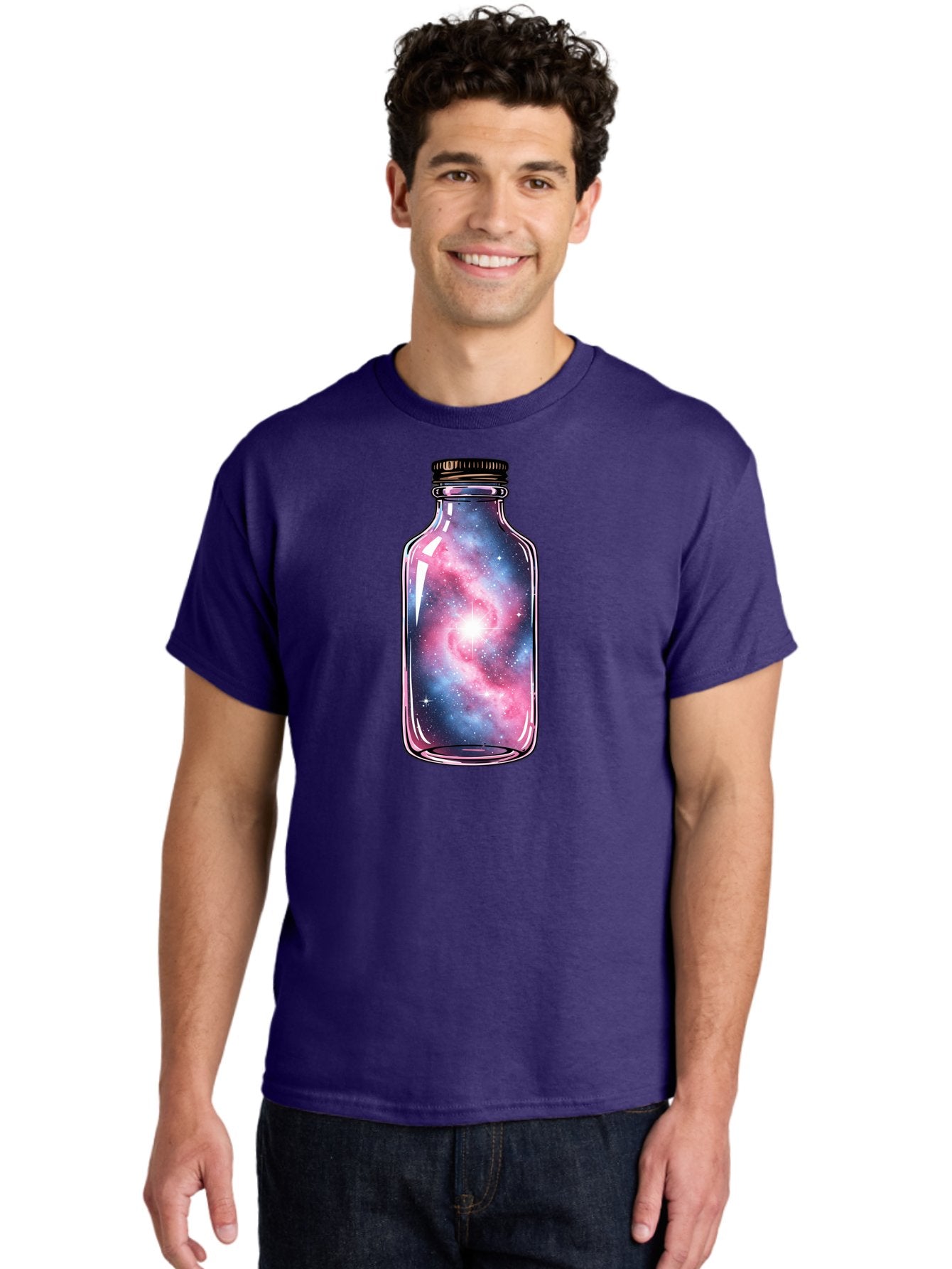 Galaxy-In-A-Bottle-17 Men'S Graphic Tee, 100% Cotton, Comfortable Casual Summer Wear, Machine Washable, Vintage Camera, Old Camera, Antique Camera, Black Camera, Classic Photography, Photography Equipment, Nostalgic Device, Film Camera, Bai971 22