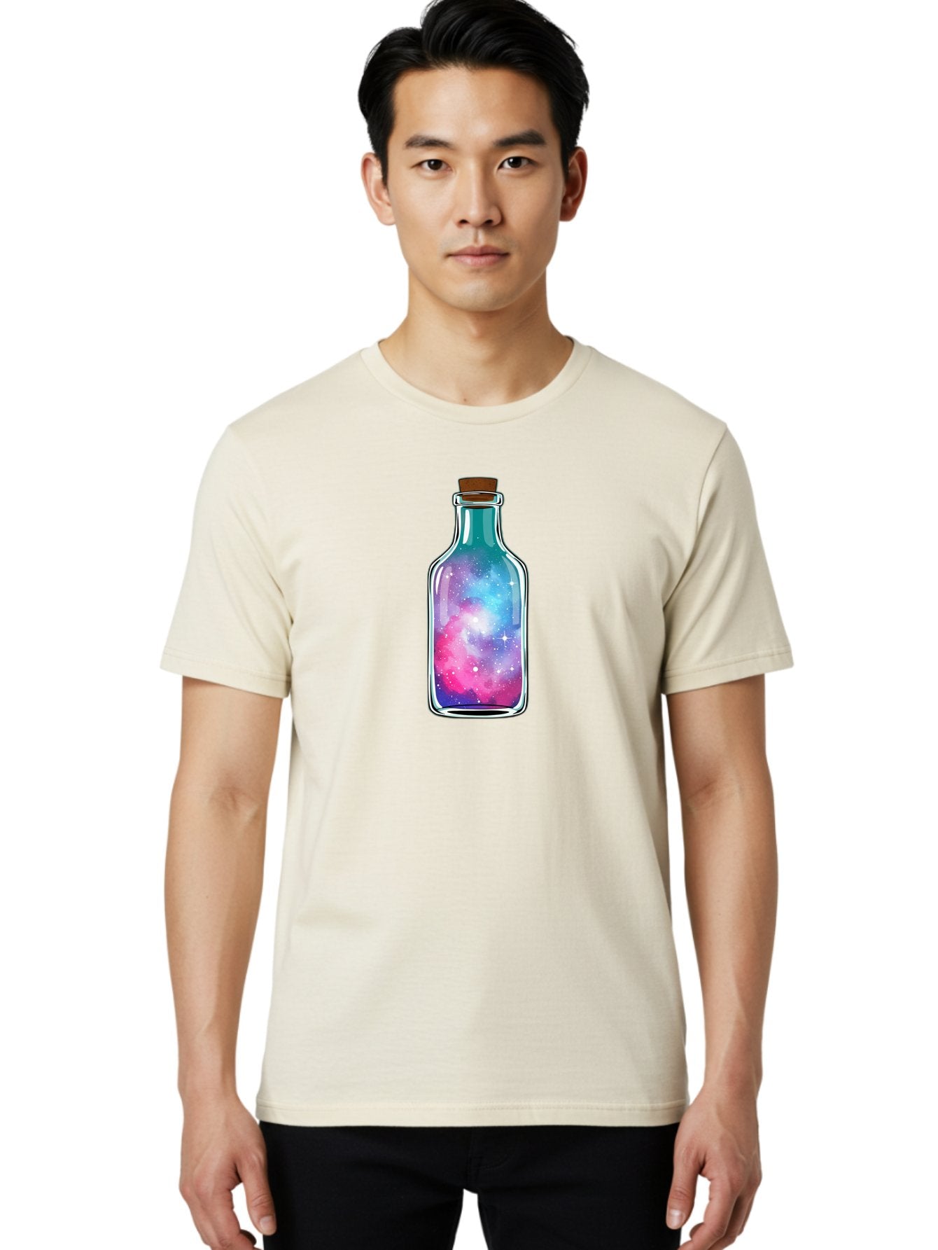 Galaxy-In-A-Bottle-19 Men'S Graphic Tee, 100% Cotton, Comfortable Casual Summer Wear, Machine Washable, Vintage Camera, Old Camera, Antique Camera, Black Camera, Classic Photography, Photography Equipment, Nostalgic Device, Film Camera, Bai973 23