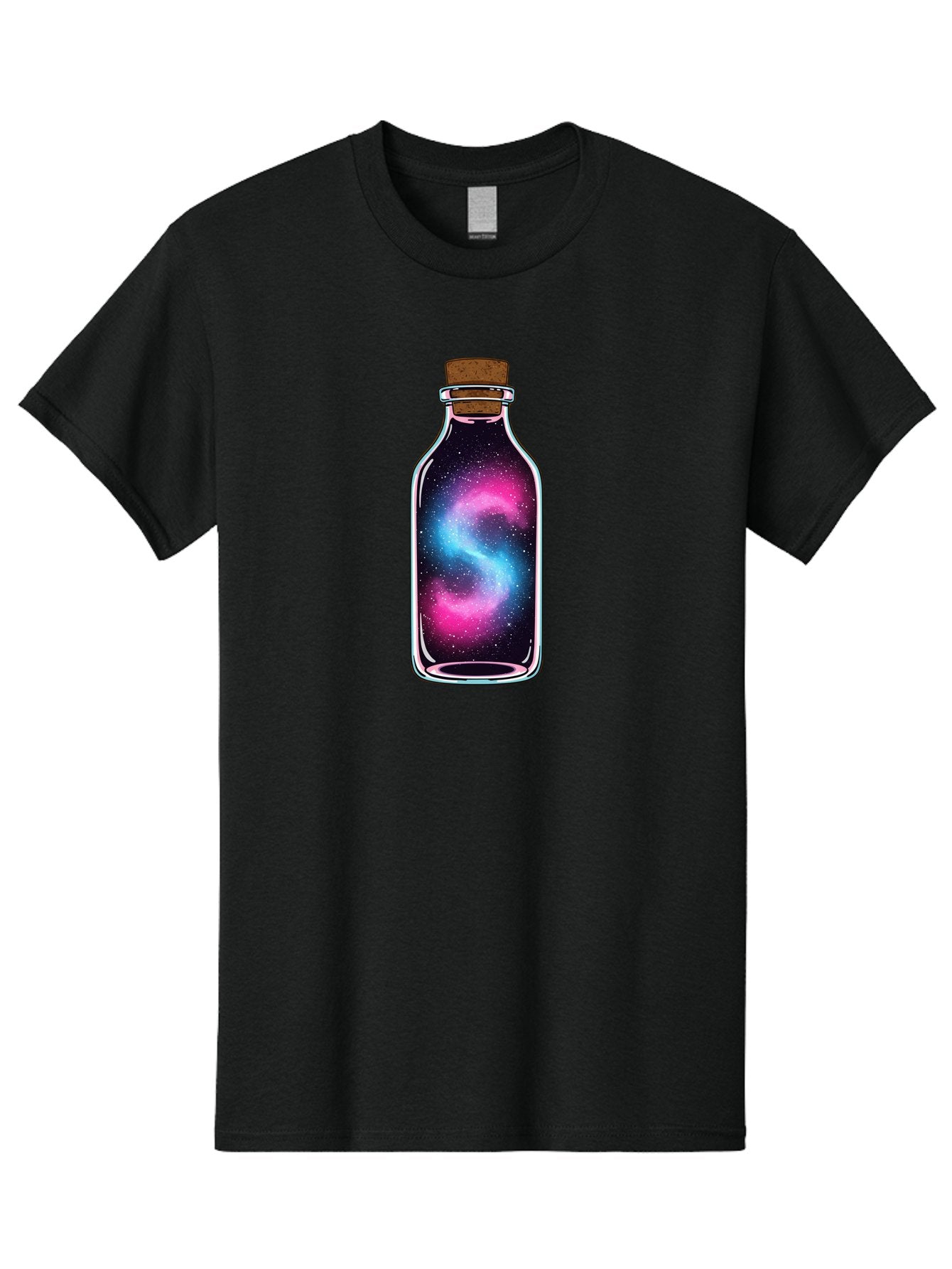 Galaxy-In-A-Bottle-20 Men'S Graphic Tee, 100% Cotton, Comfortable Casual Summer Wear, Machine Washable, Vintage Camera, Old Camera, Antique Camera, Black Camera, Classic Photography, Photography Equipment, Nostalgic Device, Film Camera, Bai975