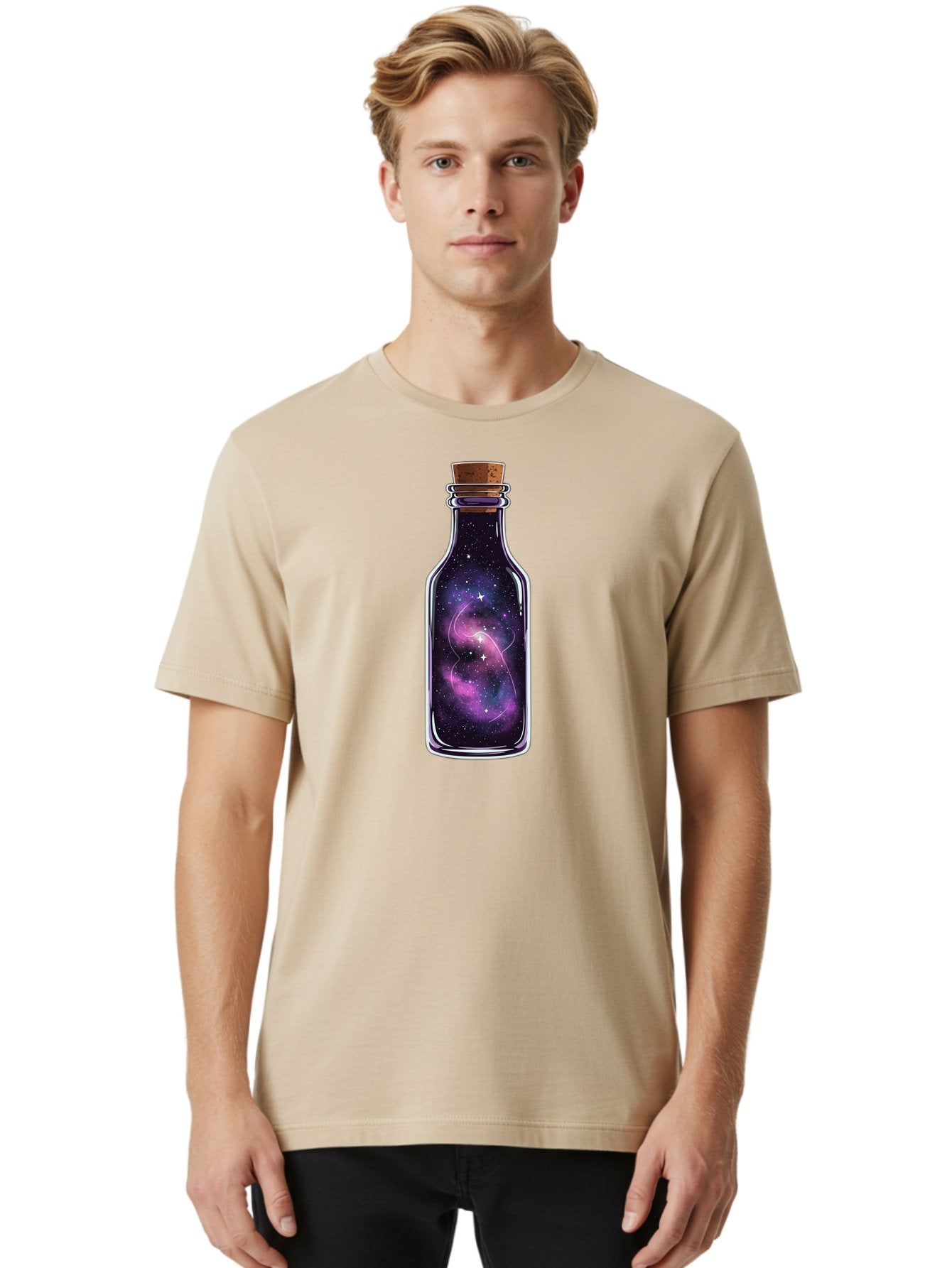 Galaxy-In-A-Bottle-27 Men'S Graphic Tee, 100% Cotton, Comfortable Casual Summer Wear, Machine Washable, Vintage Camera, Old Camera, Antique Camera, Black Camera, Classic Photography, Photography Equipment, Nostalgic Device, Film Camera, Bai982 20