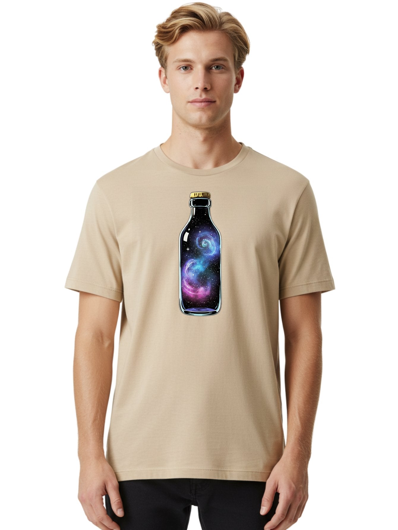 Galaxy-In-A-Bottle-28 Men'S Graphic Tee, 100% Cotton, Comfortable Casual Summer Wear, Machine Washable, Vintage Camera, Old Camera, Antique Camera, Black Camera, Classic Photography, Photography Equipment, Nostalgic Device, Film Camera, Bai983 23