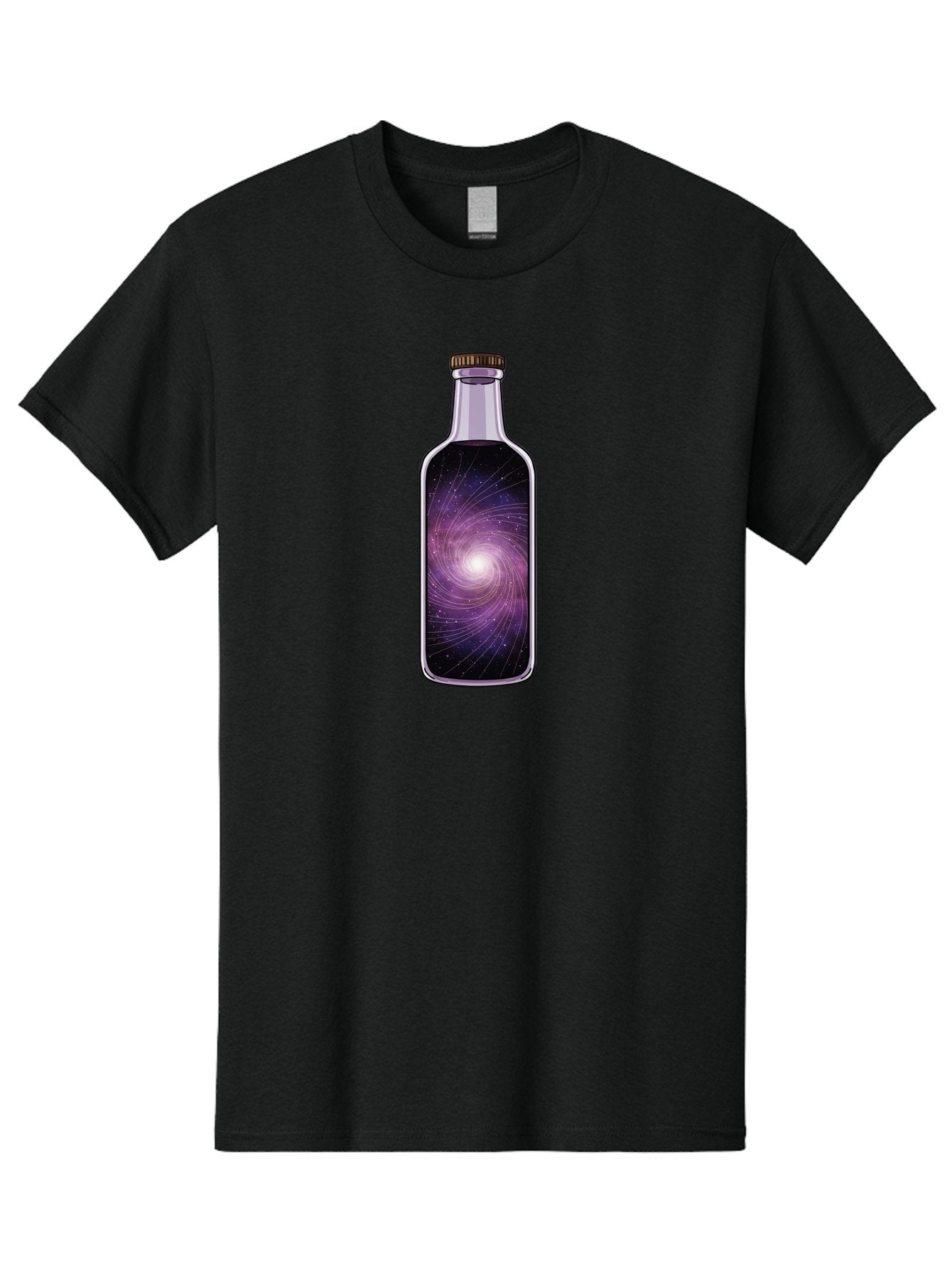Galaxy-In-A-Bottle-34 Men'S Graphic Tee, 100% Cotton, Comfortable Casual Summer Wear, Machine Washable, Vintage Camera, Old Camera, Antique Camera, Black Camera, Classic Photography, Photography Equipment, Nostalgic Device, Film Camera, Bai990