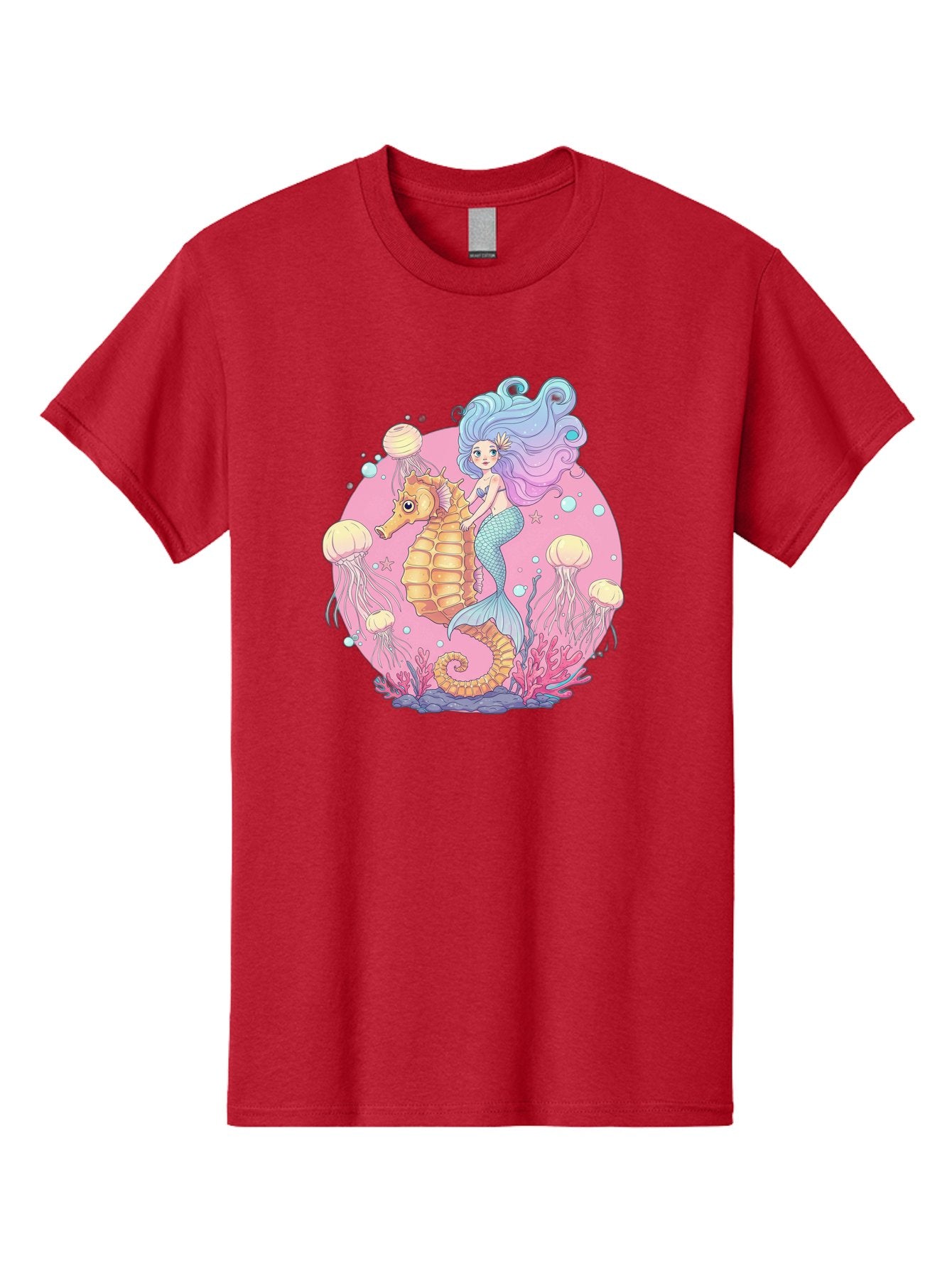 Mermaid-And-Seahorse Men'S Graphic Tee, 100% Cotton, Comfortable Casual Summer Wear, Machine Washable, Vintage Camera, Old Camera, Antique Camera, Black Camera, Classic Photography, Photography Equipment, Nostalgic Device, Film Camera, Baj101