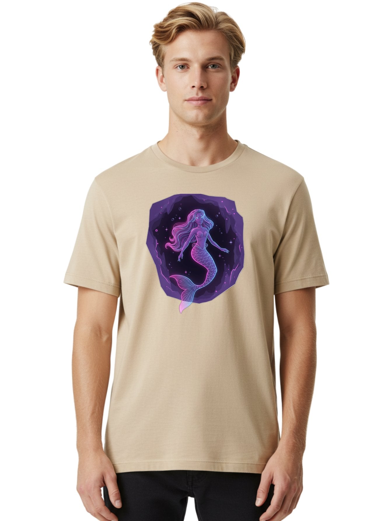 Mermaid-In-Purple Men'S Graphic Tee, 100% Cotton, Comfortable Casual Summer Wear, Machine Washable, Vintage Camera, Old Camera, Antique Camera, Black Camera, Classic Photography, Photography Equipment, Nostalgic Device, Film Camera, Camera Art Baj107 26