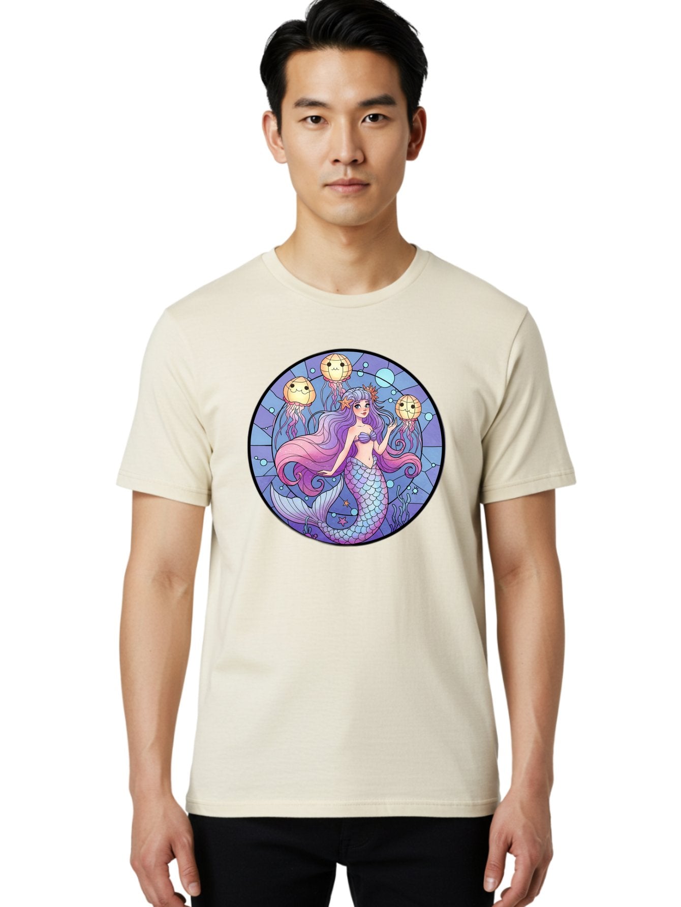 Mermaid-With-Jellyfish Men'S Graphic Tee, 100% Cotton, Comfortable Casual Summer Wear, Machine Washable, Vintage Camera, Old Camera, Antique Camera, Black Camera, Classic Photography, Photography Equipment, Nostalgic Device, Film Camera, Baj111 29