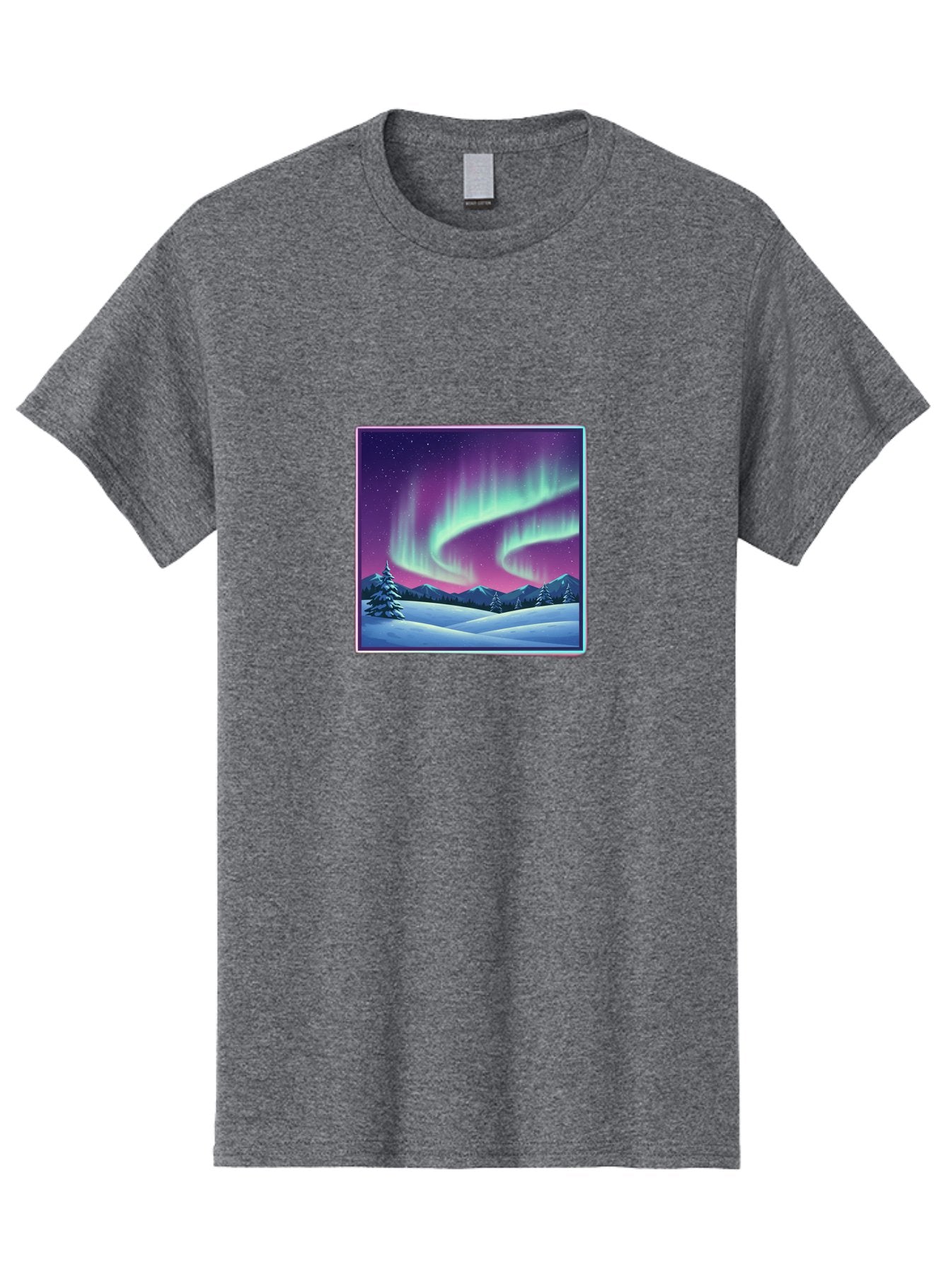 Northern-Lights-2 Men'S Graphic Tee, 100% Cotton, Comfortable Casual Summer Wear, Machine Washable, Vintage Camera, Old Camera, Antique Camera, Black Camera, Classic Photography, Photography Equipment, Nostalgic Device, Film Camera, Camera Art Baj127 4