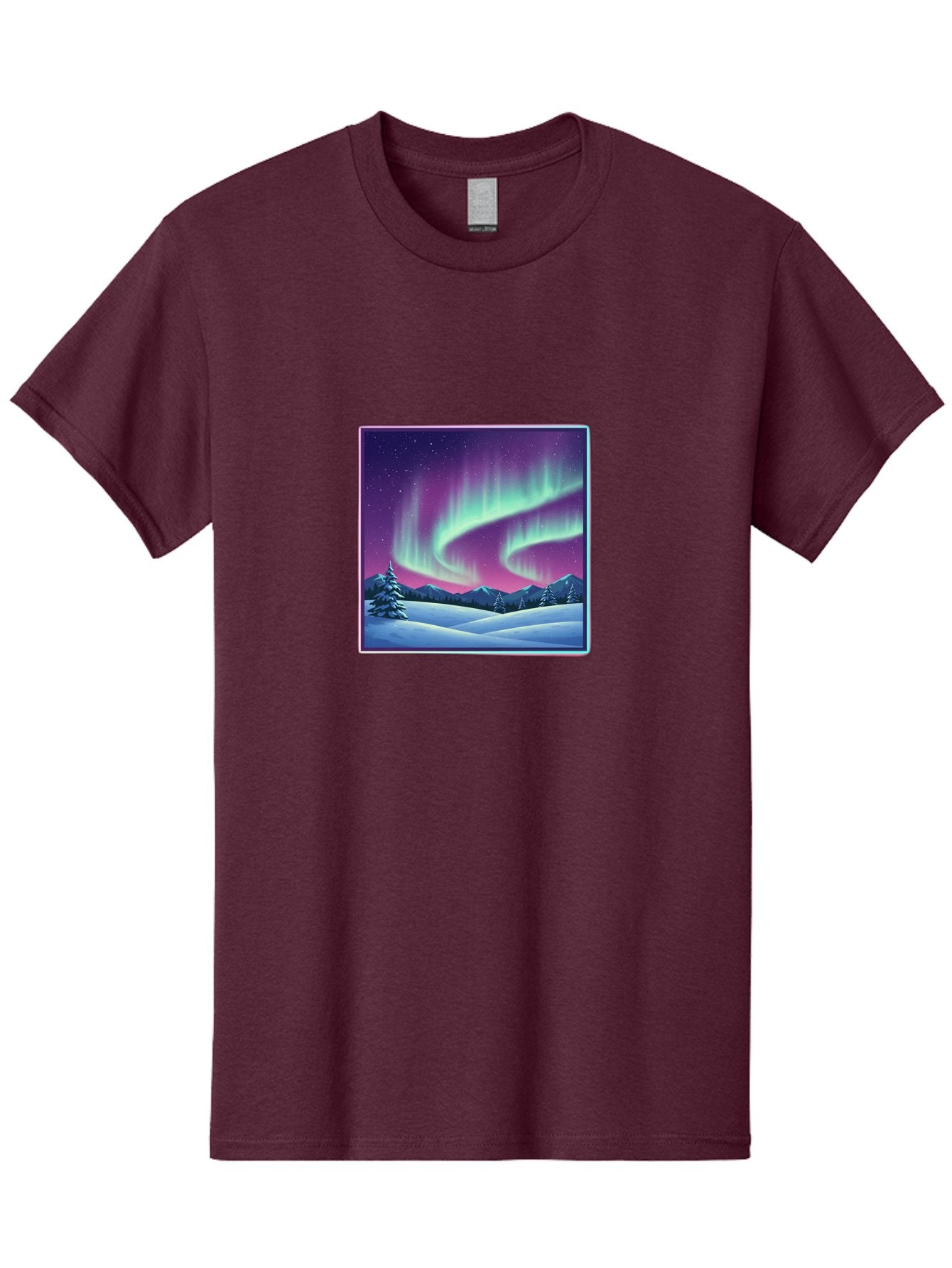 Northern-Lights-2 Men'S Graphic Tee, 100% Cotton, Comfortable Casual Summer Wear, Machine Washable, Vintage Camera, Old Camera, Antique Camera, Black Camera, Classic Photography, Photography Equipment, Nostalgic Device, Film Camera, Camera Art Baj127 5