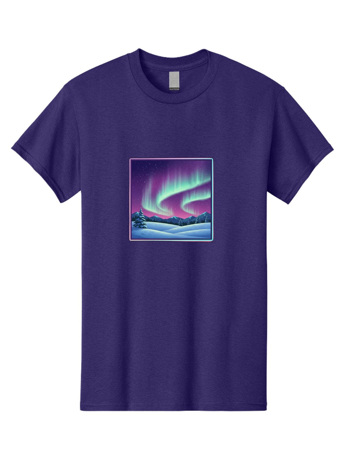 Northern-Lights-2 Men'S Graphic Tee, 100% Cotton, Comfortable Casual Summer Wear, Machine Washable, Vintage Camera, Old Camera, Antique Camera, Black Camera, Classic Photography, Photography Equipment, Nostalgic Device, Film Camera, Camera Art Baj127