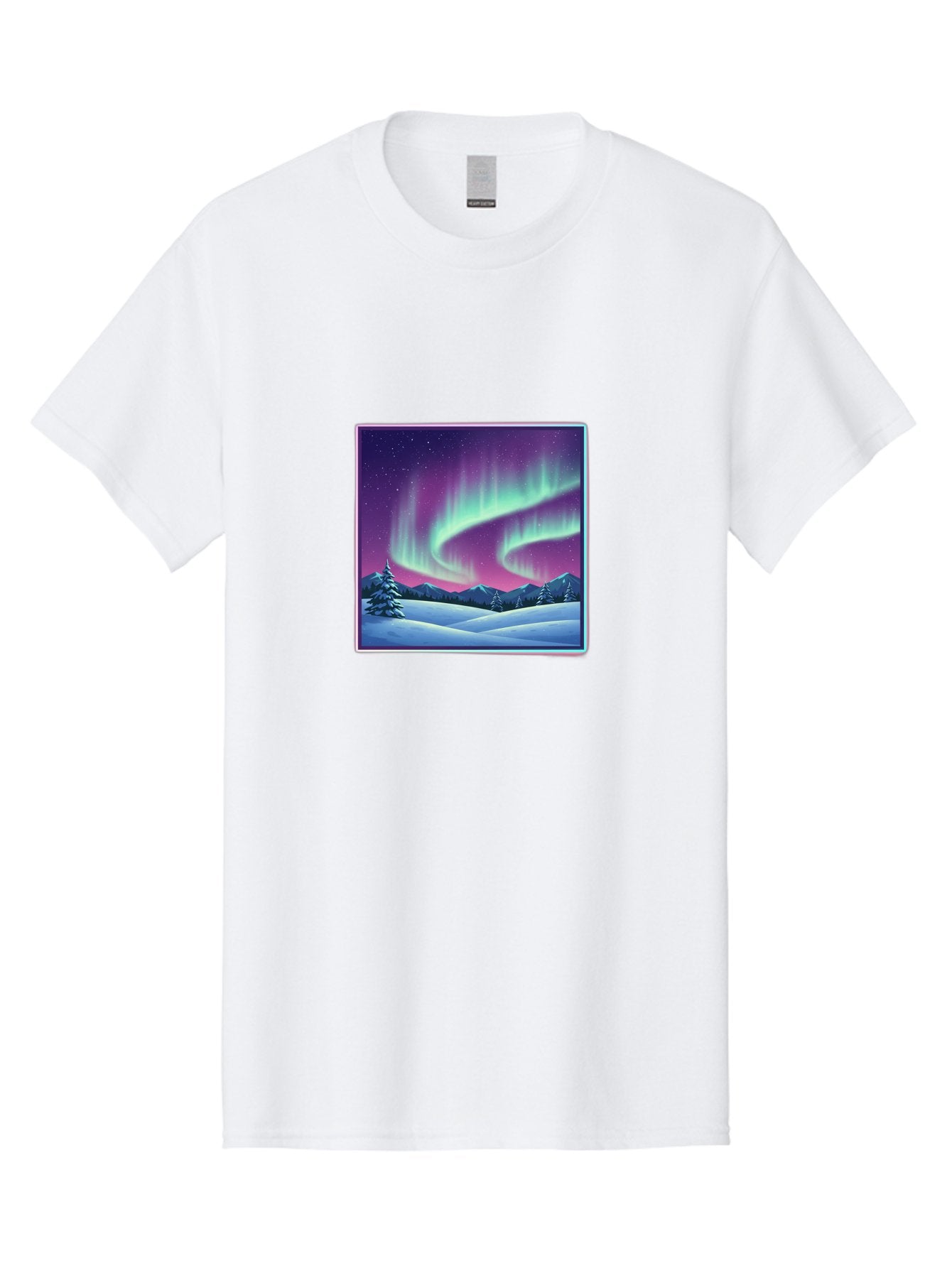 Northern-Lights-2 Men'S Graphic Tee, 100% Cotton, Comfortable Casual Summer Wear, Machine Washable, Vintage Camera, Old Camera, Antique Camera, Black Camera, Classic Photography, Photography Equipment, Nostalgic Device, Film Camera, Camera Art Baj127 7