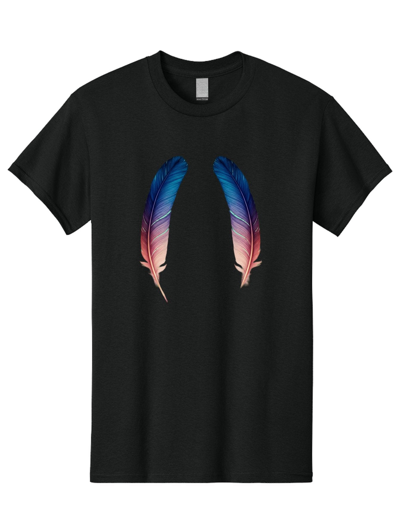 Ombre-Feathers Men'S Graphic Tee, 100% Cotton, Comfortable Casual Summer Wear, Machine Washable, Vintage Camera, Old Camera, Antique Camera, Black Camera, Classic Photography, Photography Equipment, Nostalgic Device, Film Camera, Camera Art Baj131