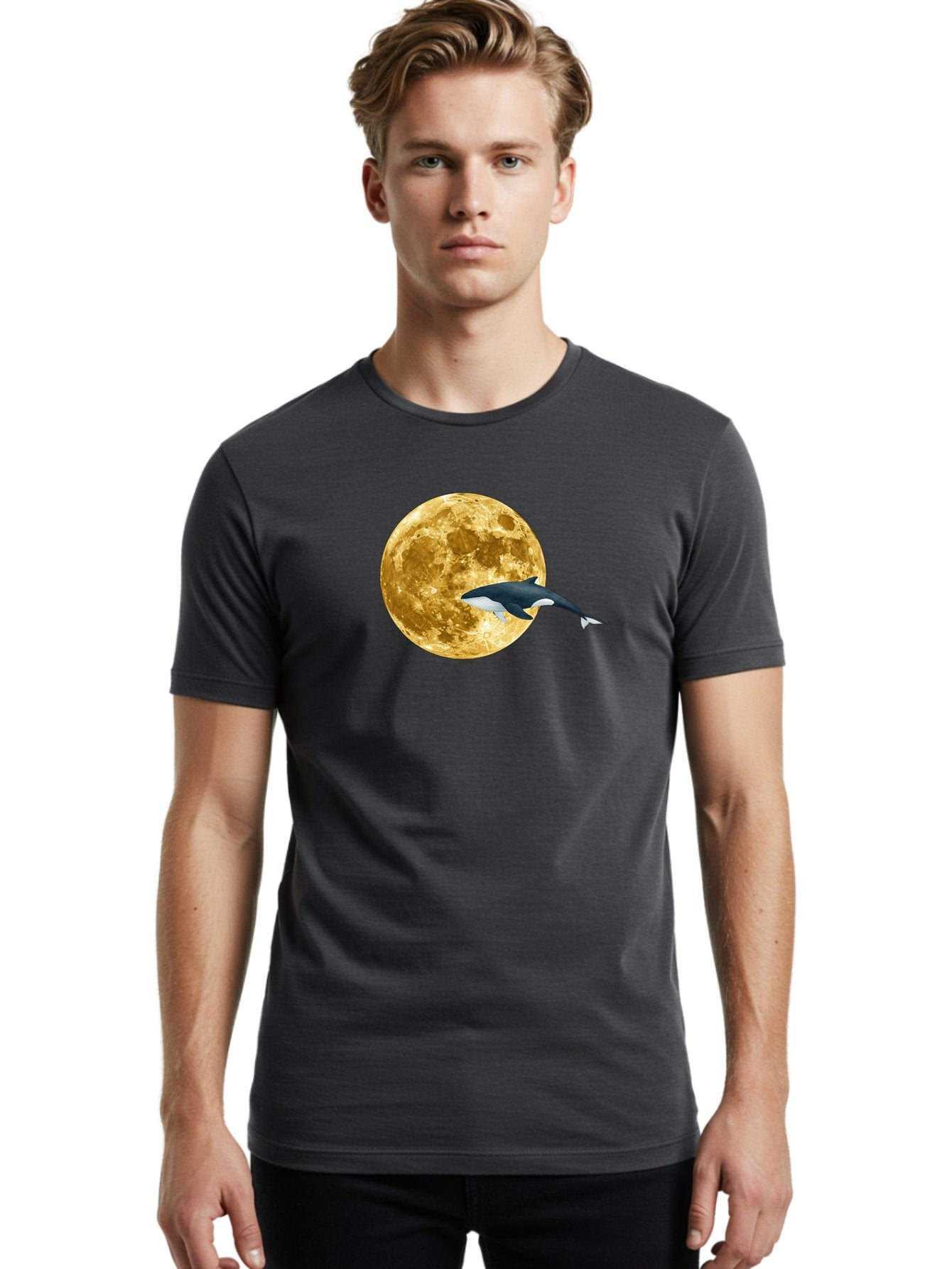 Orca-Jumping-Over-Moon Men'S Graphic Tee, 100% Cotton, Comfortable Casual Summer Wear, Machine Washable, Vintage Camera, Old Camera, Antique Camera, Black Camera, Classic Photography, Photography Equipment, Nostalgic Device, Film Camera, Baj133 30