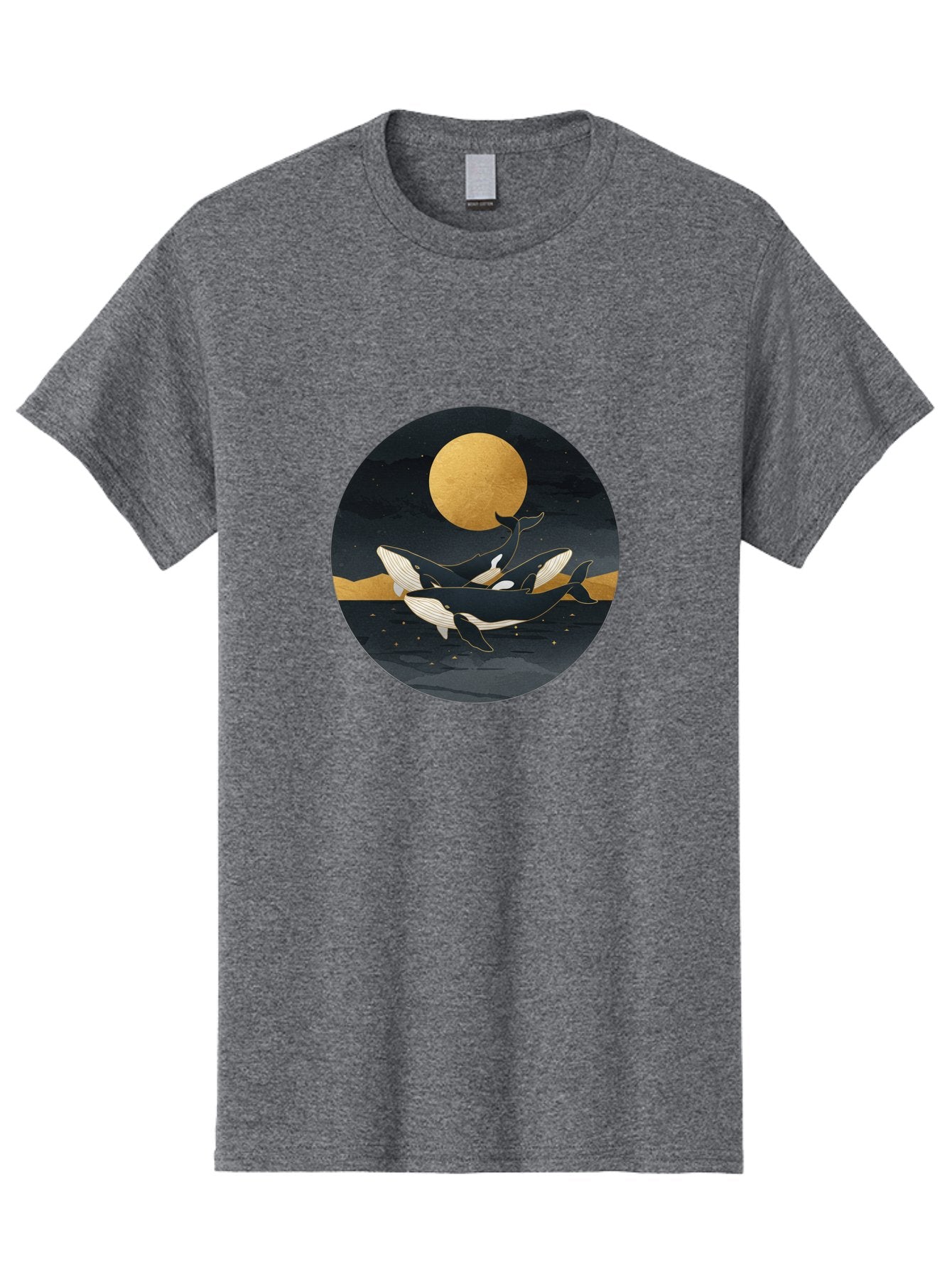 Orca-Whales-Under-Moon Men'S Graphic Tee, 100% Cotton, Comfortable Casual Summer Wear, Machine Washable, Vintage Camera, Old Camera, Antique Camera, Black Camera, Classic Photography, Photography Equipment, Nostalgic Device, Film Camera, Baj135 10