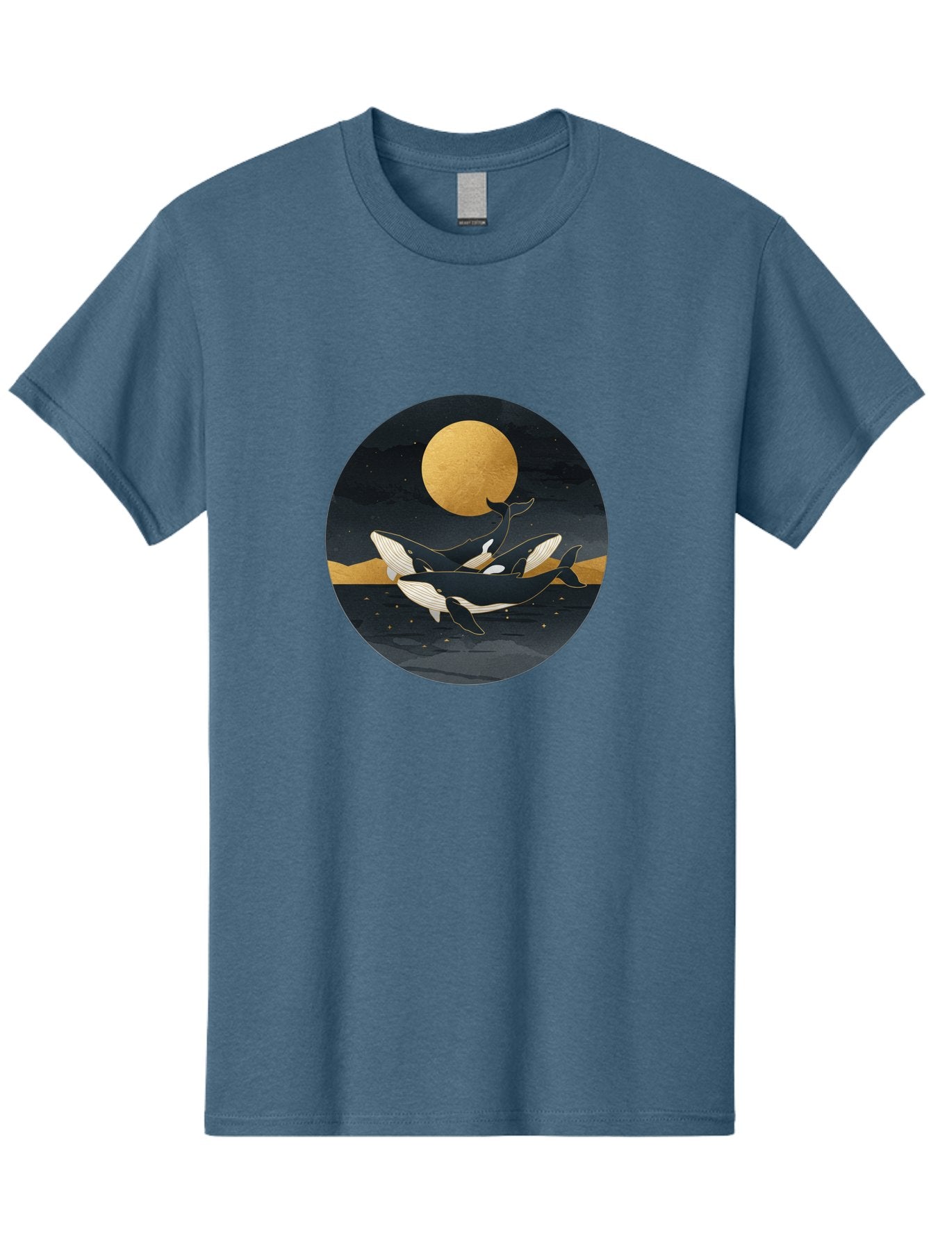 Orca-Whales-Under-Moon Men'S Graphic Tee, 100% Cotton, Comfortable Casual Summer Wear, Machine Washable, Vintage Camera, Old Camera, Antique Camera, Black Camera, Classic Photography, Photography Equipment, Nostalgic Device, Film Camera, Baj135 4