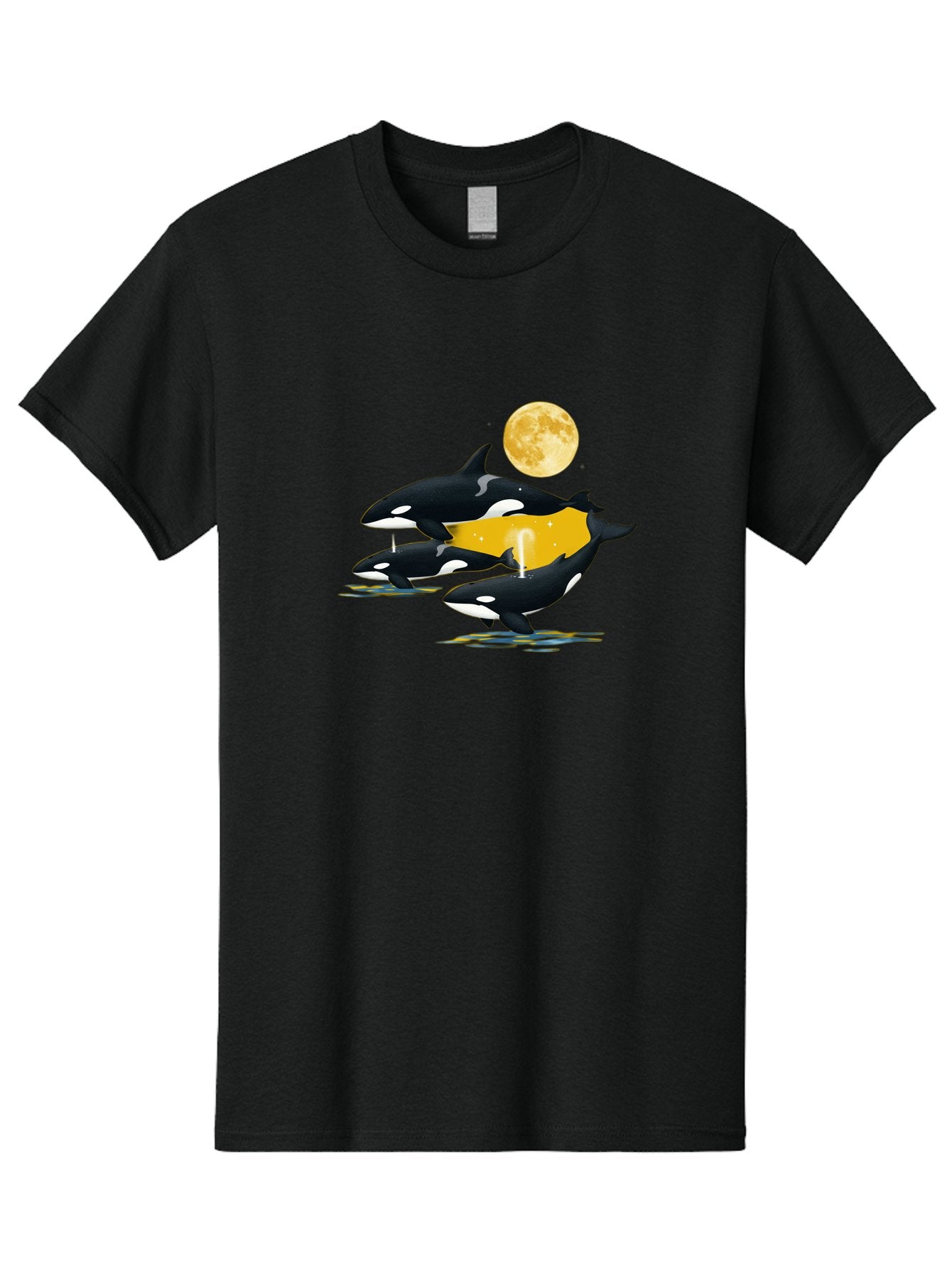 Orcas-Under-Moon Men'S Graphic Tee, 100% Cotton, Comfortable Casual Summer Wear, Machine Washable, Vintage Camera, Old Camera, Antique Camera, Black Camera, Classic Photography, Photography Equipment, Nostalgic Device, Film Camera, Camera Art Baj138 11