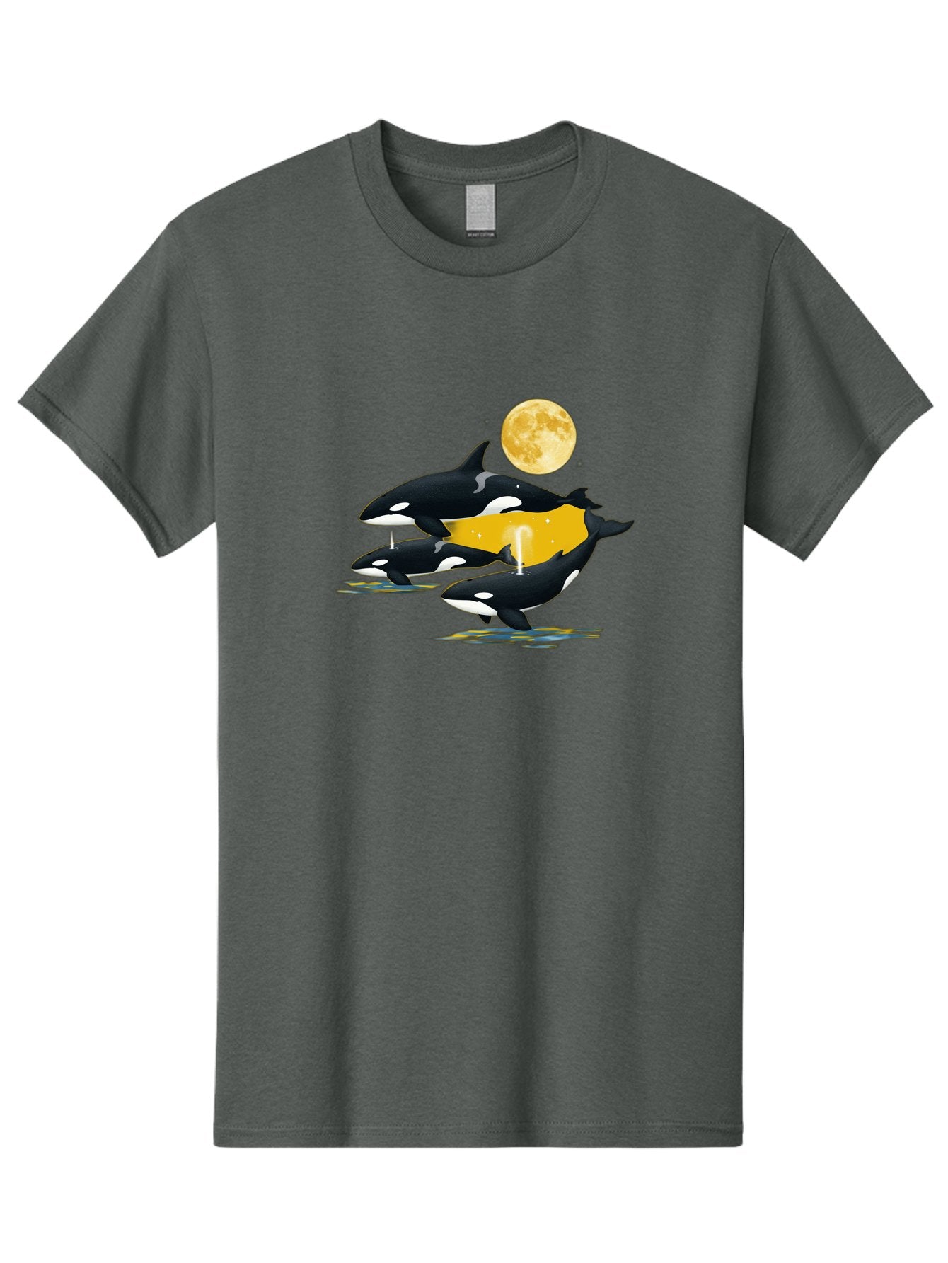 Orcas-Under-Moon Men'S Graphic Tee, 100% Cotton, Comfortable Casual Summer Wear, Machine Washable, Vintage Camera, Old Camera, Antique Camera, Black Camera, Classic Photography, Photography Equipment, Nostalgic Device, Film Camera, Camera Art Baj138 4