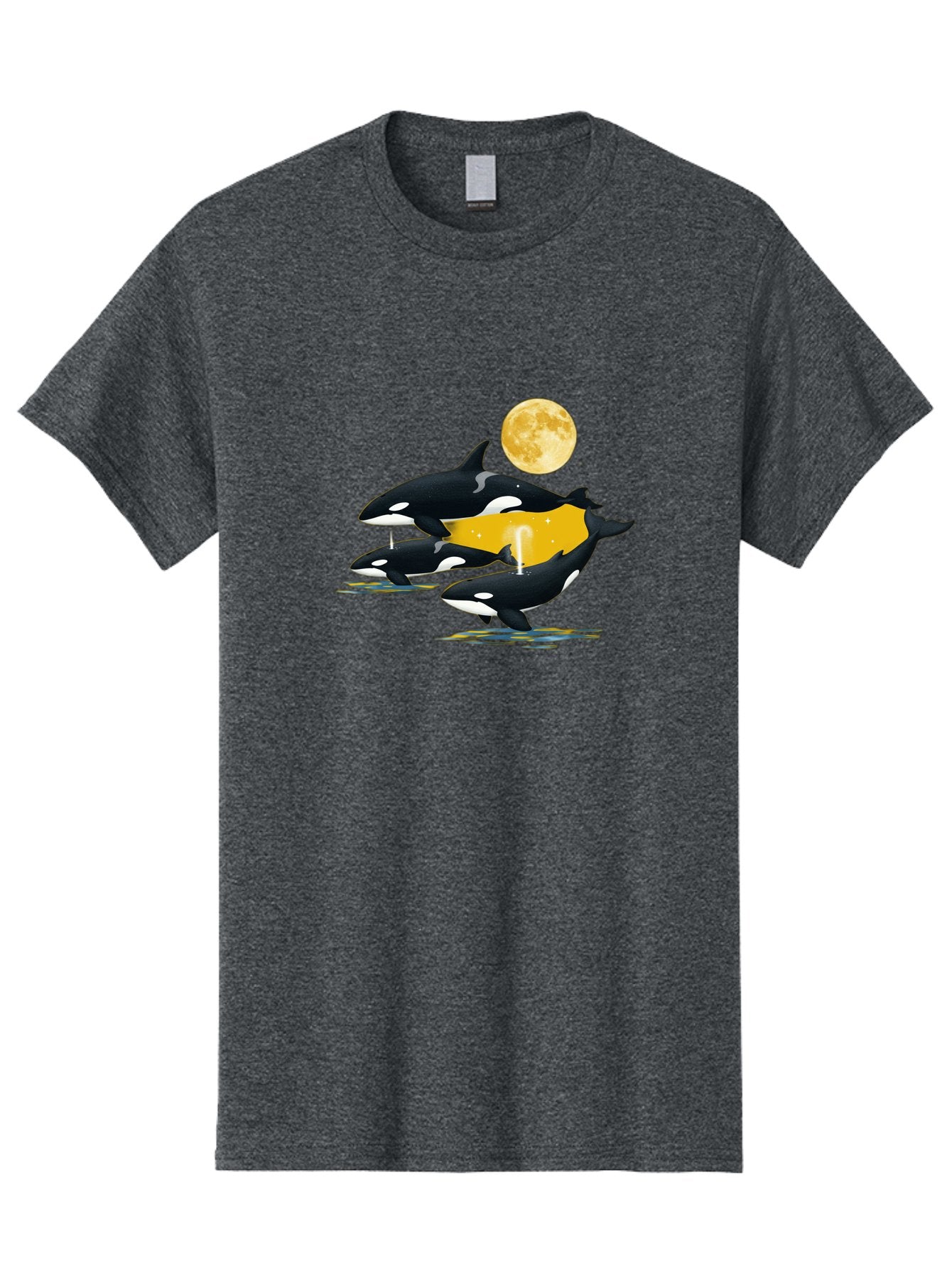 Orcas-Under-Moon Men'S Graphic Tee, 100% Cotton, Comfortable Casual Summer Wear, Machine Washable, Vintage Camera, Old Camera, Antique Camera, Black Camera, Classic Photography, Photography Equipment, Nostalgic Device, Film Camera, Camera Art Baj138 10