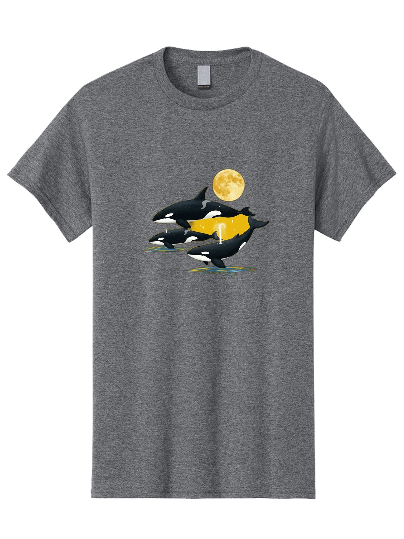 Orcas-Under-Moon Men'S Graphic Tee, 100% Cotton, Comfortable Casual Summer Wear, Machine Washable, Vintage Camera, Old Camera, Antique Camera, Black Camera, Classic Photography, Photography Equipment, Nostalgic Device, Film Camera, Camera Art Baj138 8