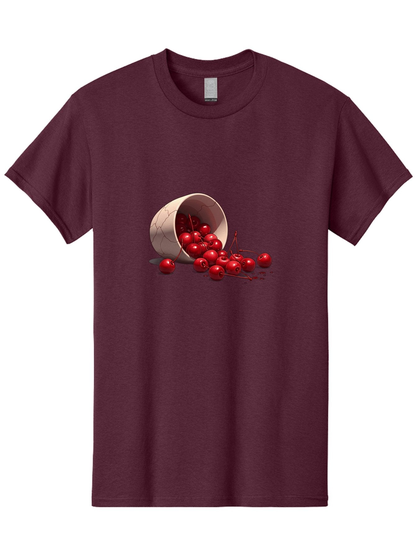 Overturned-Cup-Of-Cherries Men'S Graphic Tee, 100% Cotton, Comfortable Casual Summer Wear, Machine Washable, Vintage Camera, Old Camera, Antique Camera, Black Camera, Classic Photography, Photography Equipment, Nostalgic Device, Film Camera, Baj139