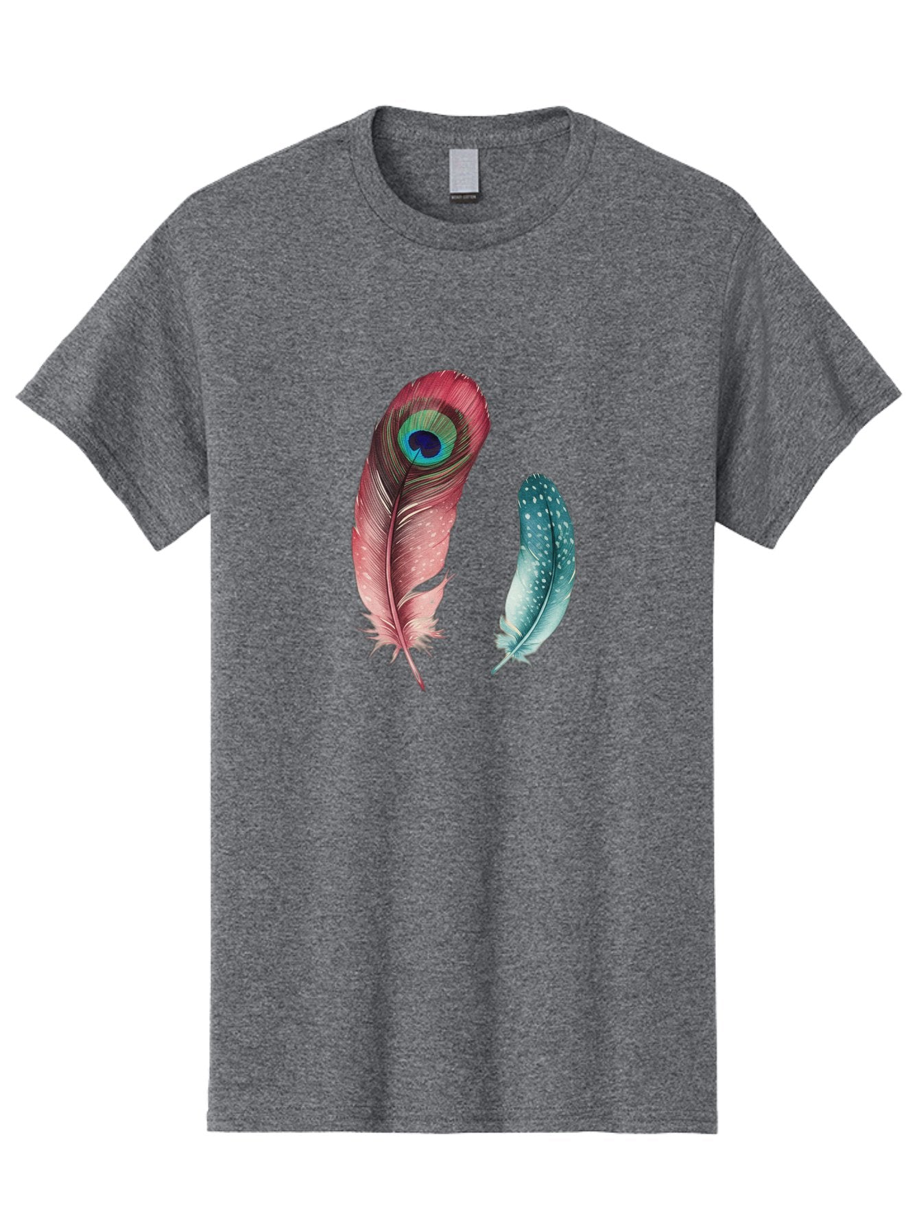 Peacock-Feather-And-Blue-Feather Men'S Graphic Tee, 100% Cotton, Comfortable Casual Summer Wear, Machine Washable, Vintage Camera, Old Camera, Antique Camera, Black Camera, Classic Photography, Photography Equipment, Nostalgic Device, Baj149 6