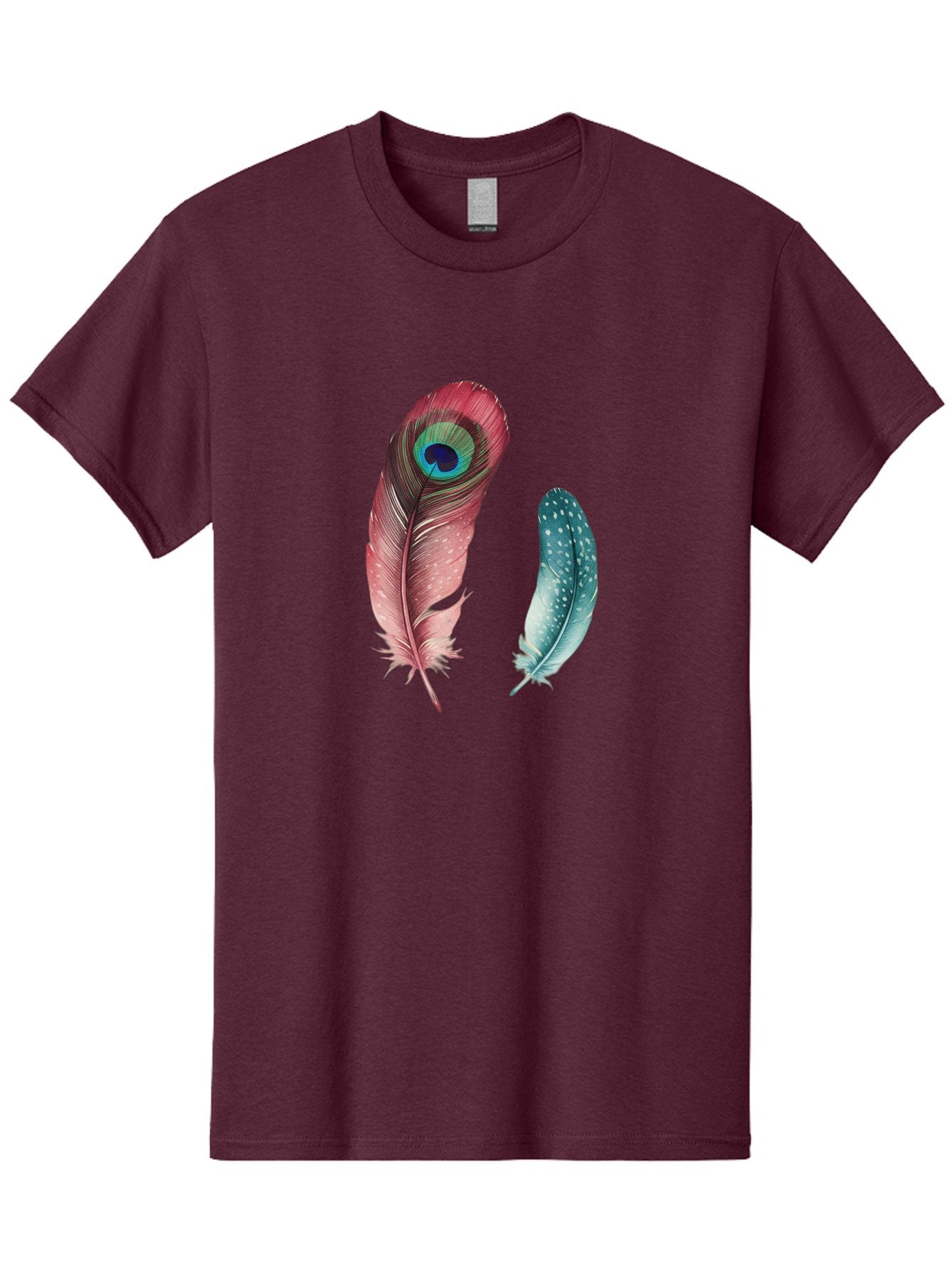 Peacock-Feather-And-Blue-Feather Men'S Graphic Tee, 100% Cotton, Comfortable Casual Summer Wear, Machine Washable, Vintage Camera, Old Camera, Antique Camera, Black Camera, Classic Photography, Photography Equipment, Nostalgic Device, Baj149 13
