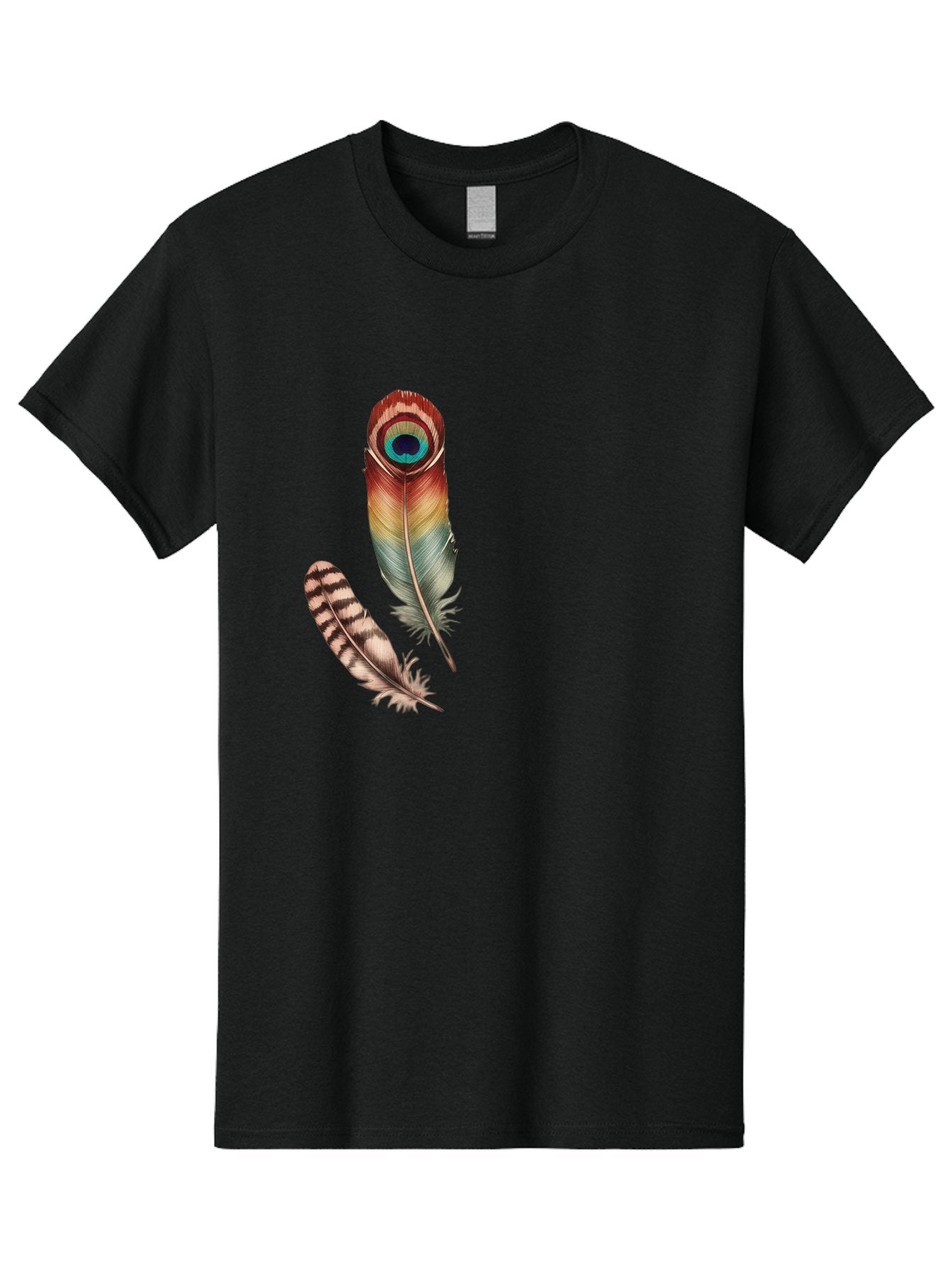 Peacock-Feather Men'S Graphic Tee, 100% Cotton, Comfortable Casual Summer Wear, Machine Washable, Vintage Camera, Old Camera, Antique Camera, Black Camera, Classic Photography, Photography Equipment, Nostalgic Device, Film Camera, Camera Art Baj150